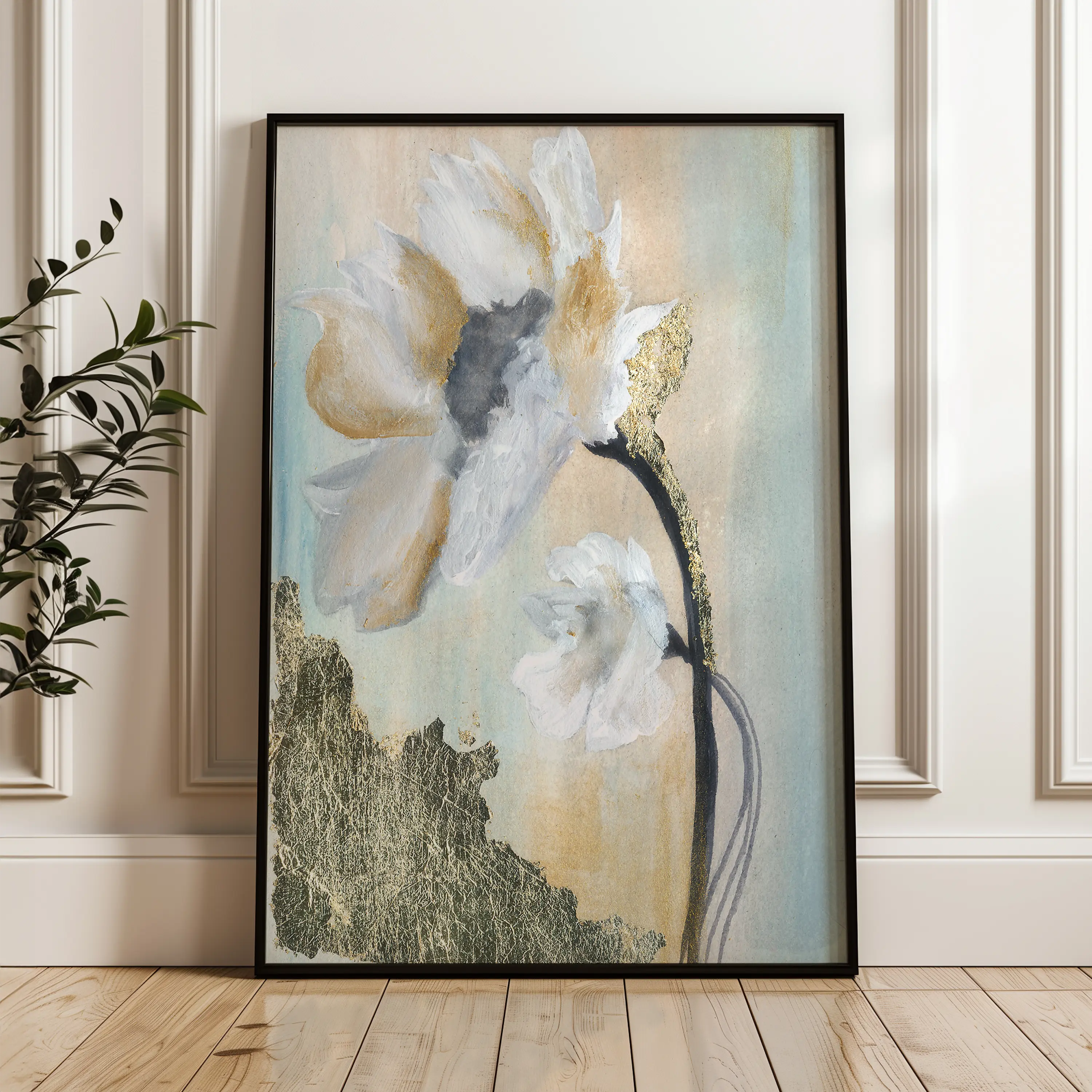 Floral Canvas Wall Art WAD520-F 90 x 60 cm / Stretched on hidden frame