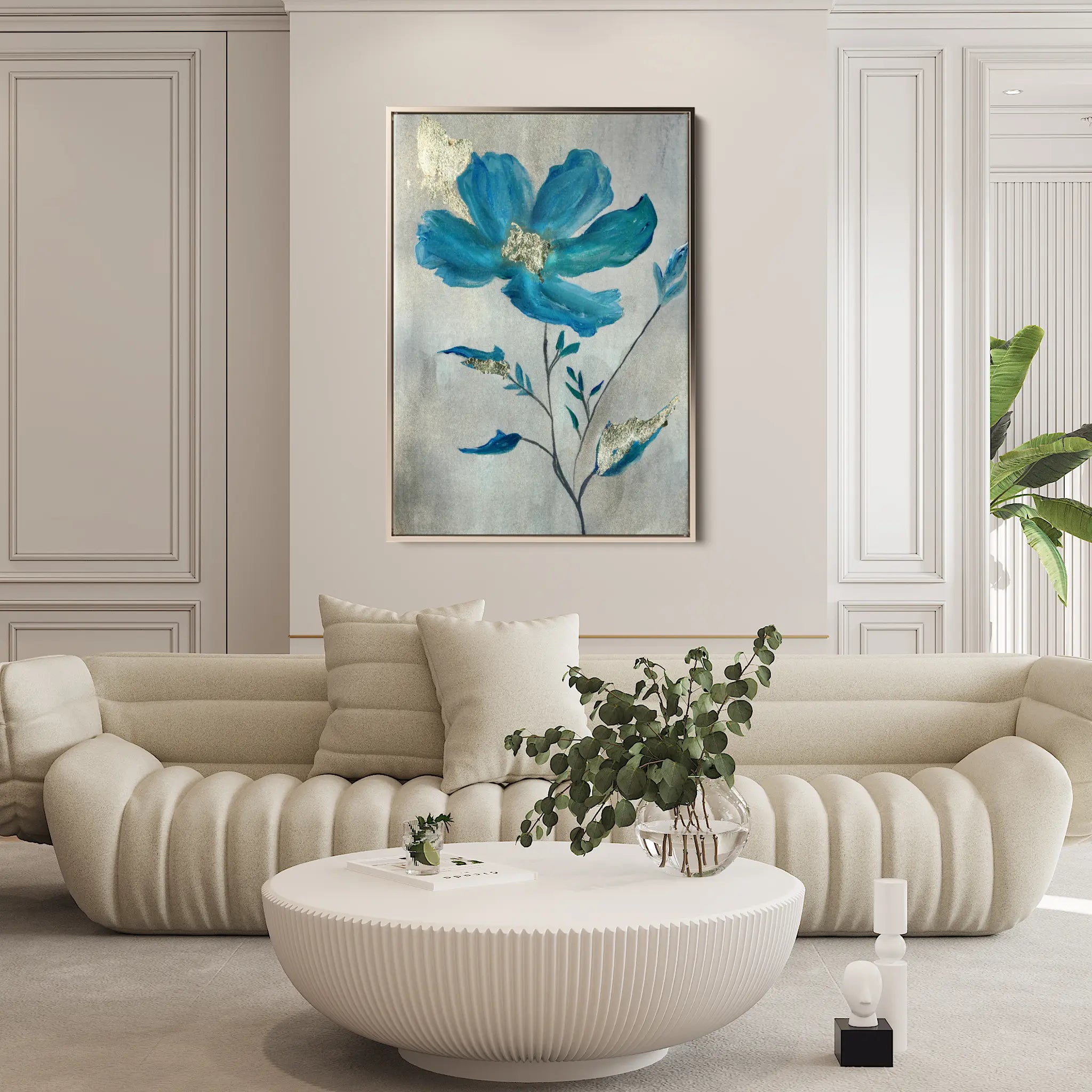 Floral Canvas Wall Art WAD521-F 90 x 60 cm / Stretched on hidden frame