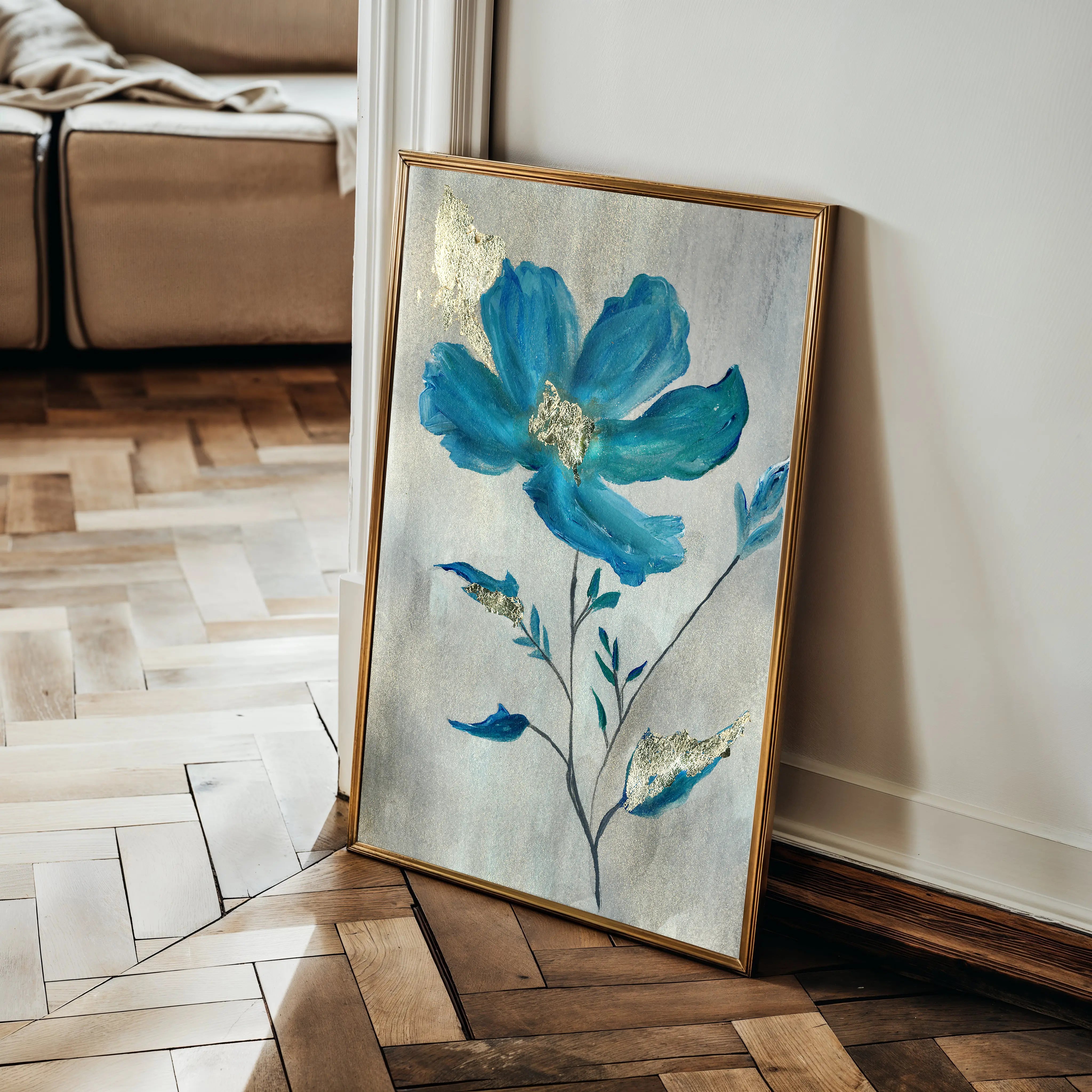 Floral Canvas Wall Art WAD521-F 90 x 60 cm / Stretched on hidden frame