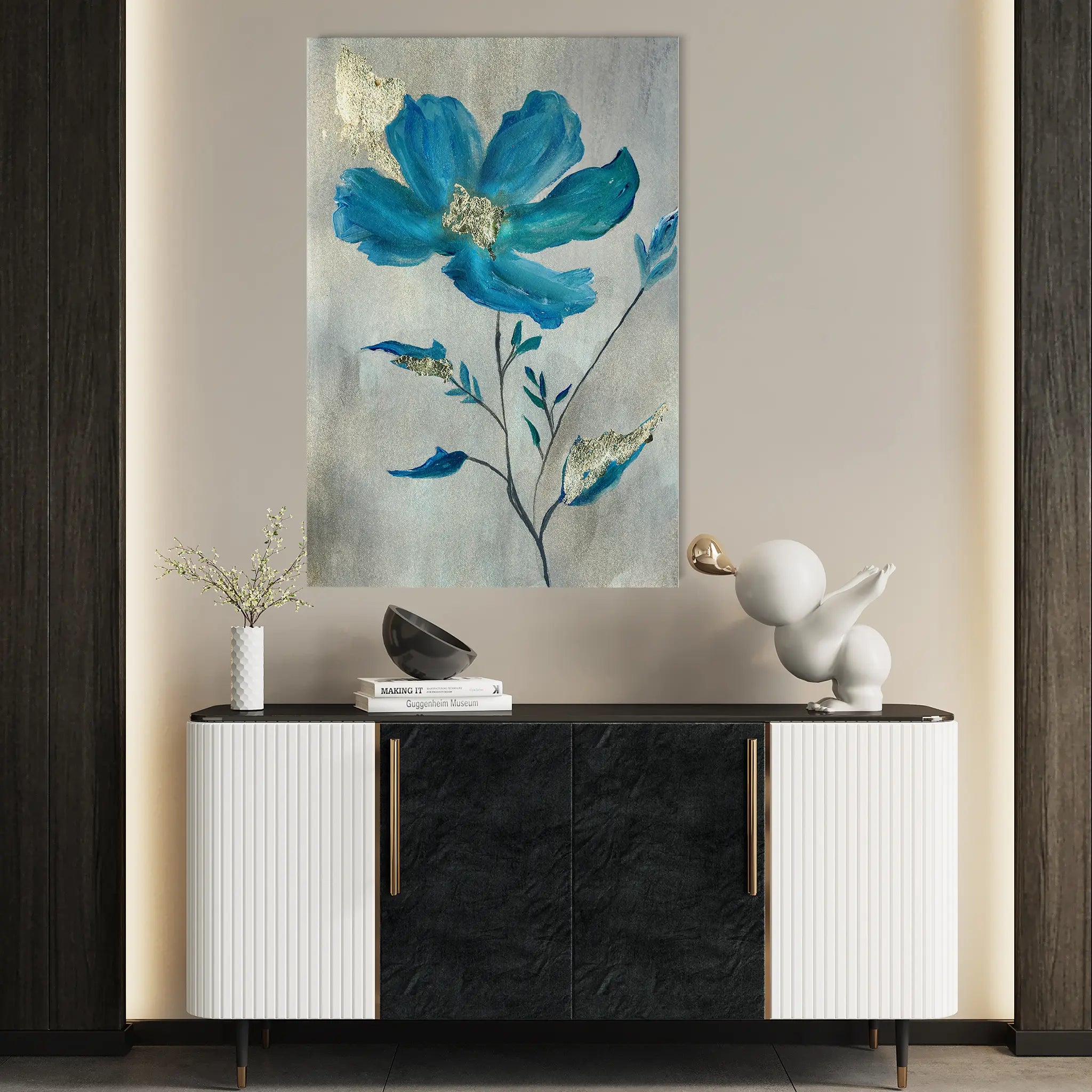 Floral Canvas Wall Art WAD521-F 90 x 60 cm / Stretched on hidden frame