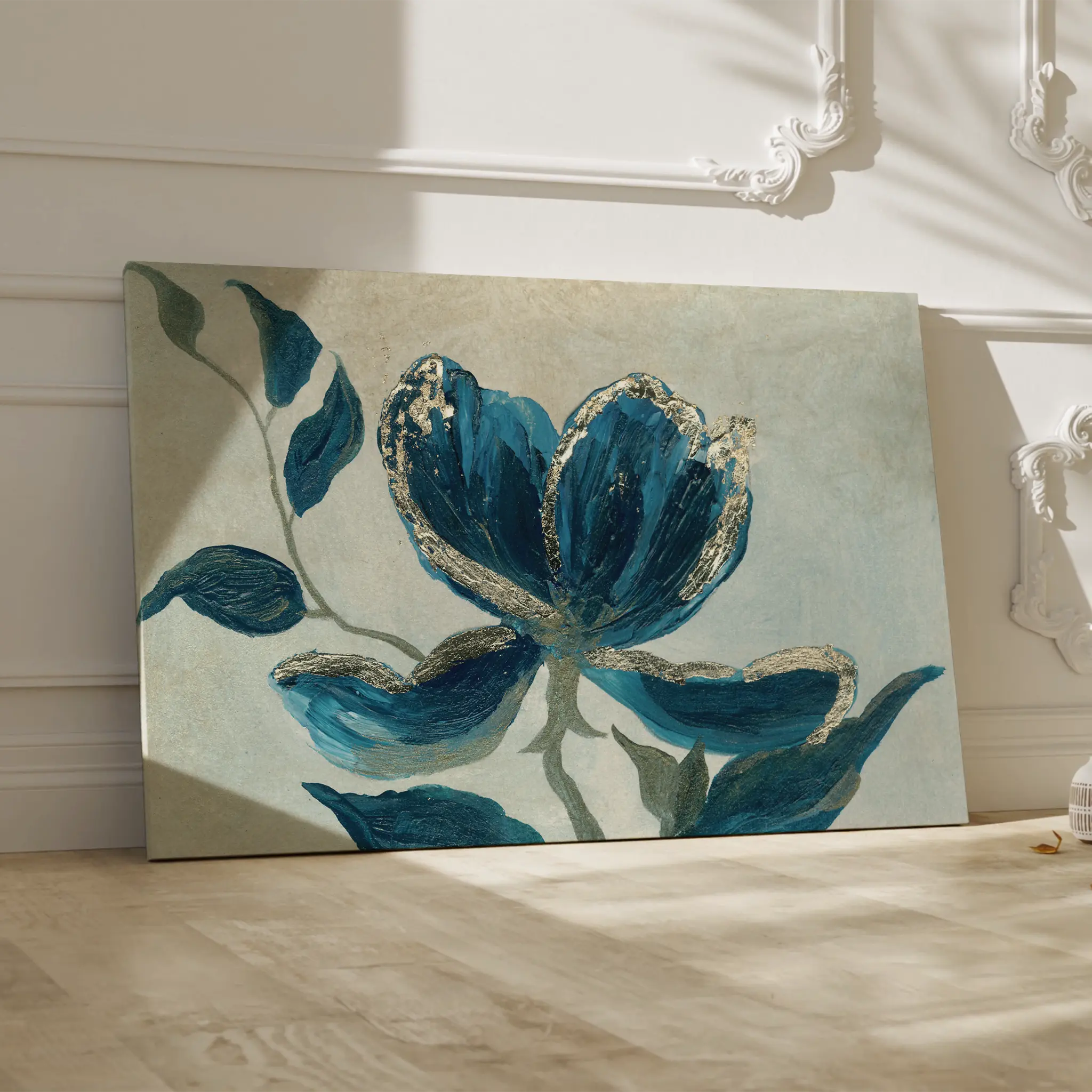 Floral Canvas Wall Art WAD522-F 90 x 60 cm / Stretched on hidden frame