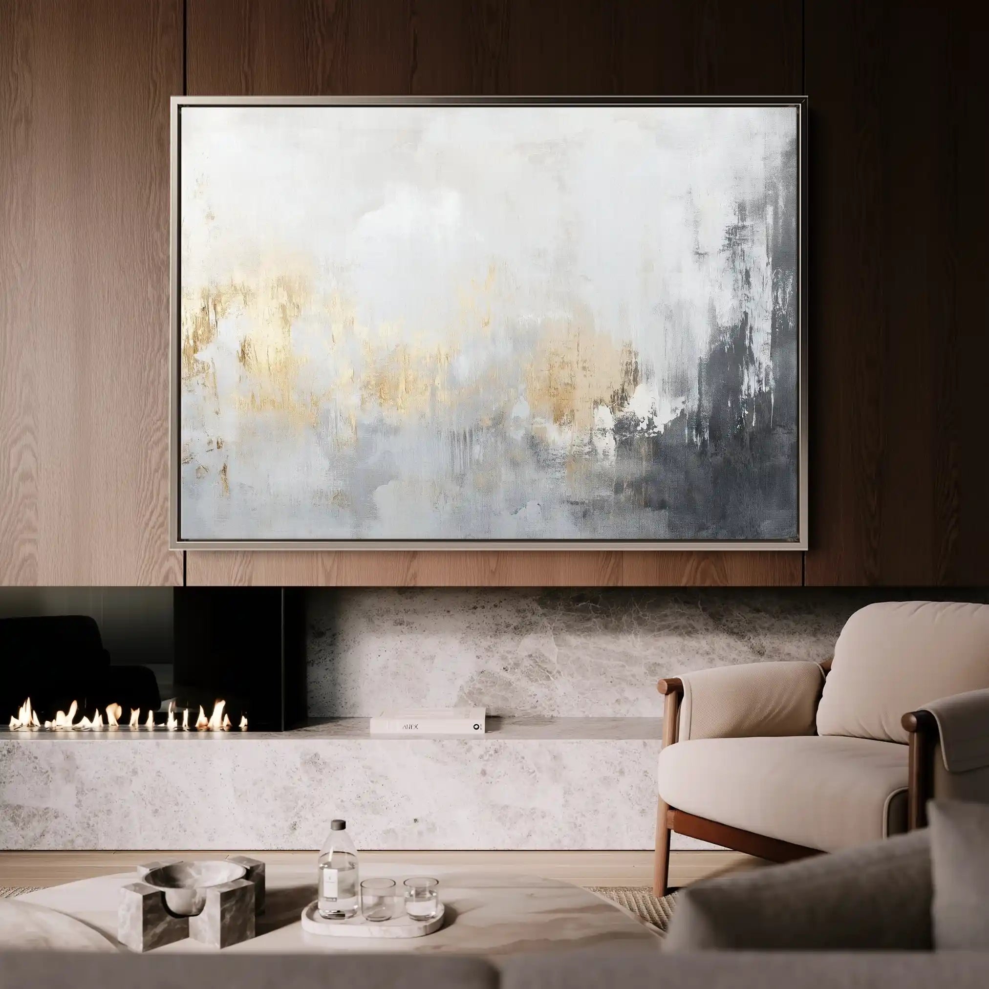 Abstract 524 Canvas Art 60 x 40 cm / Stretched on hidden frame