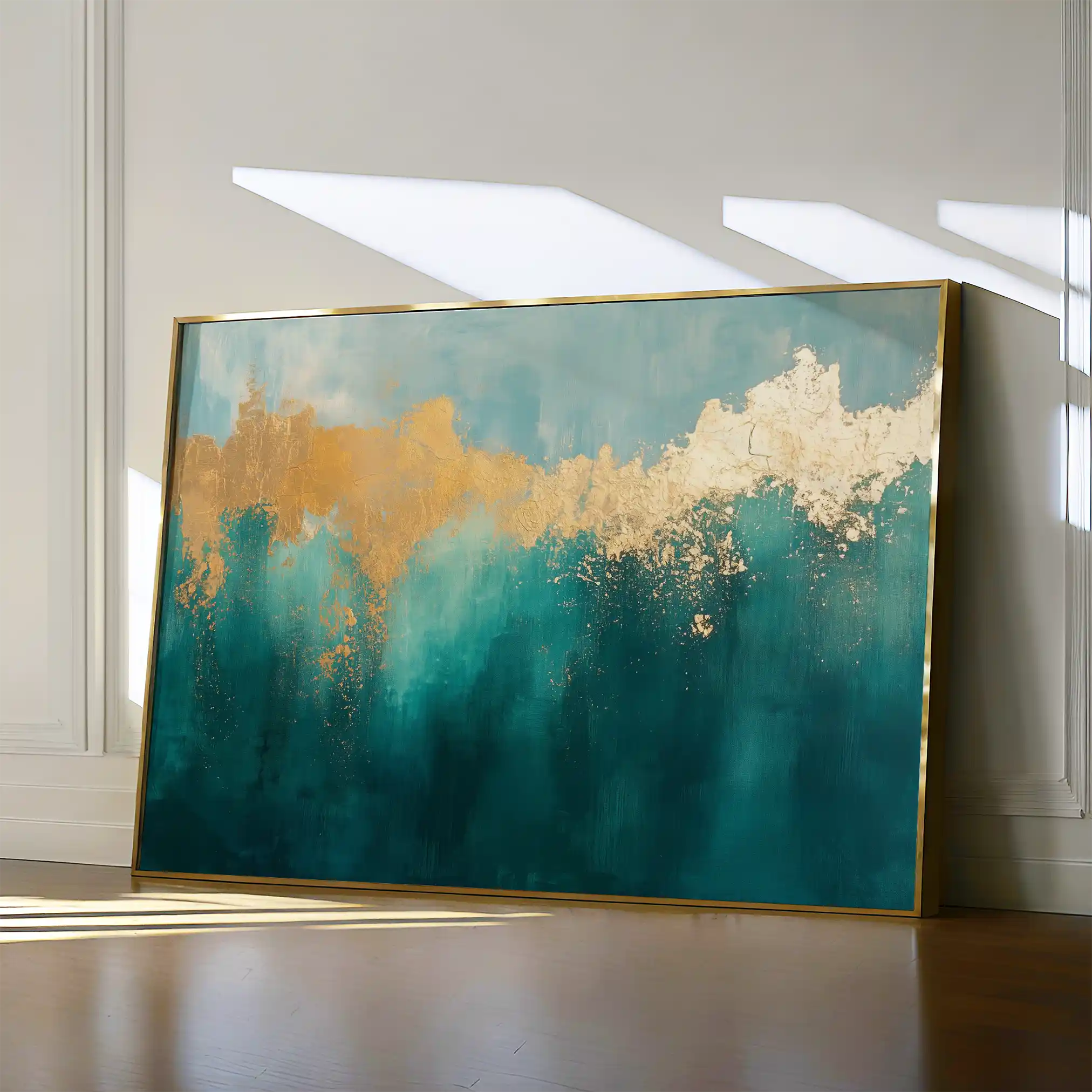 Abstract Canvas Wall Art WAD527-A 90 x 60 cm / Stretched on hidden frame