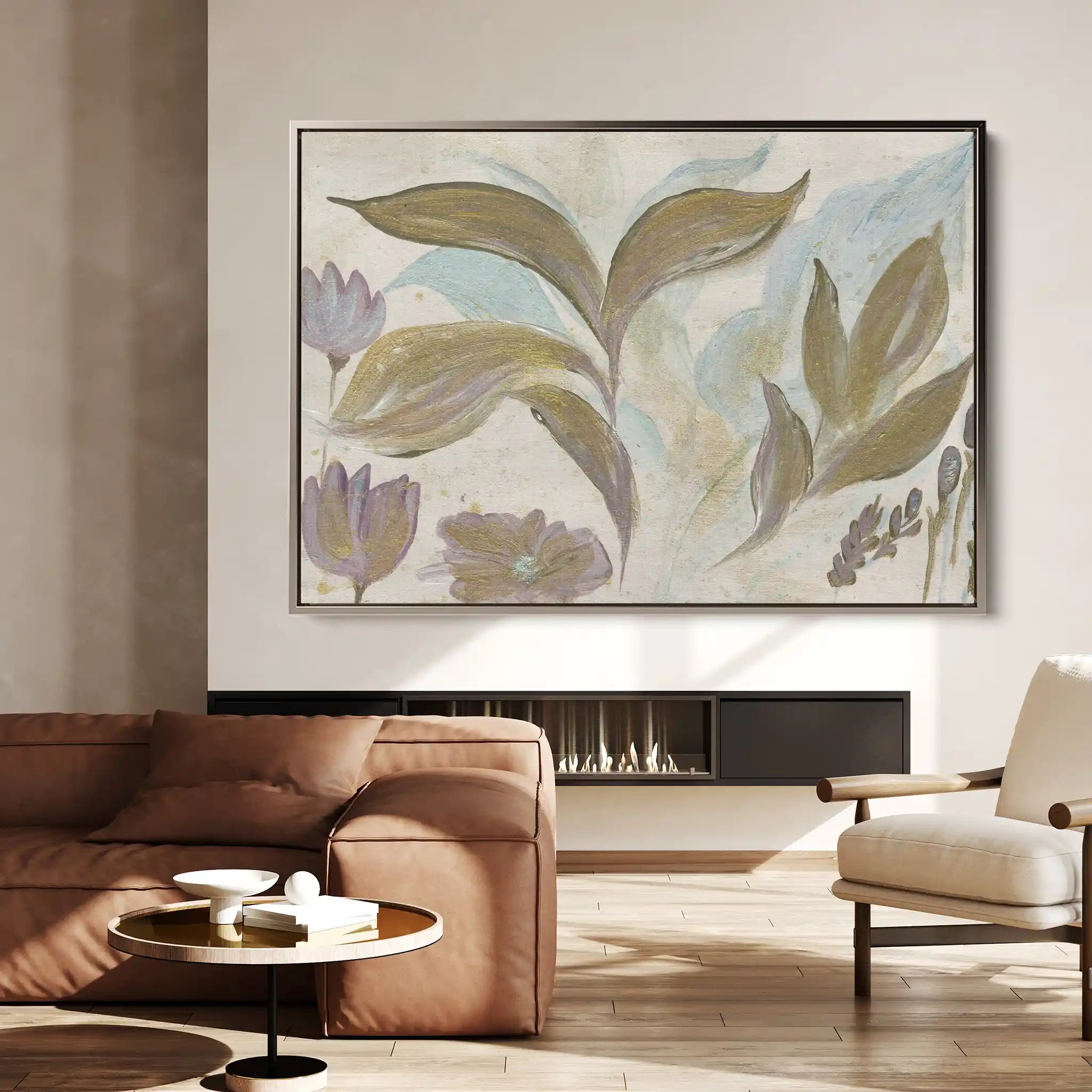 Floral Canvas Wall Art WAD527-F 90 x 60 cm / Stretched on hidden frame