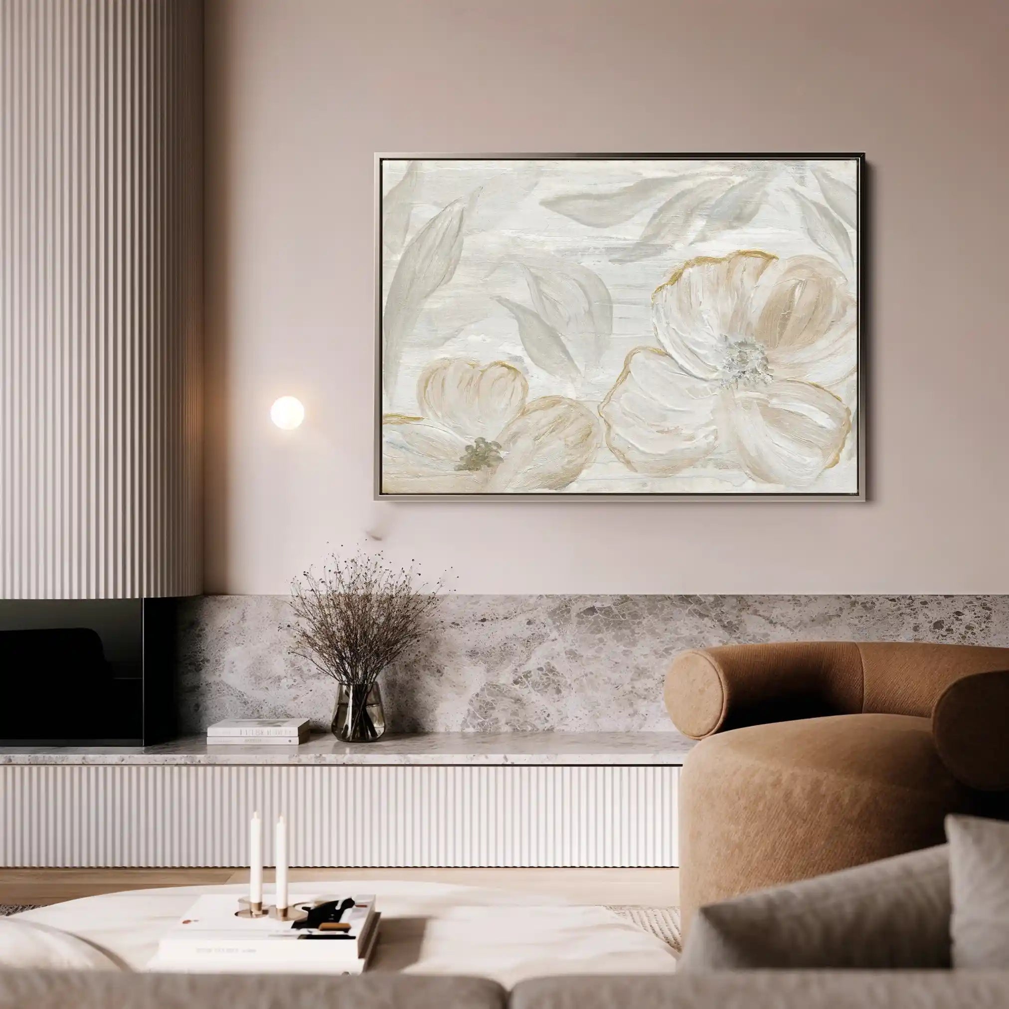 Floral Canvas Wall Art WAD528-F 90 x 60 cm / Stretched on hidden frame
