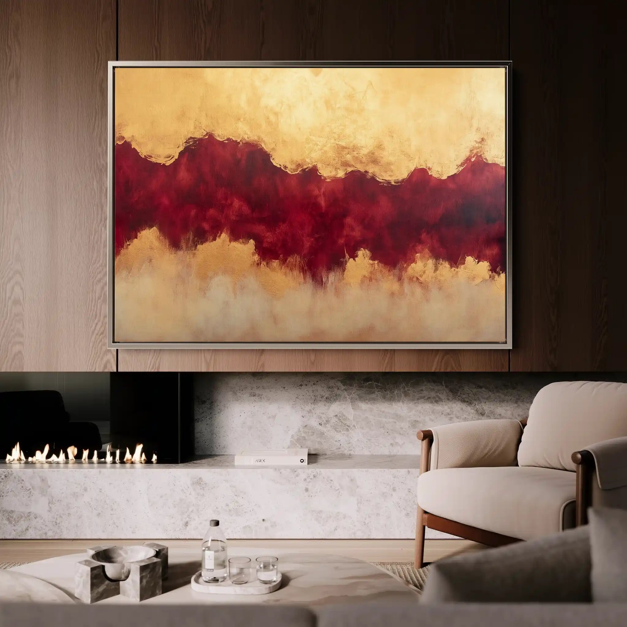 Abstract 529 Canvas Art 60 x 40 cm / Stretched on hidden frame