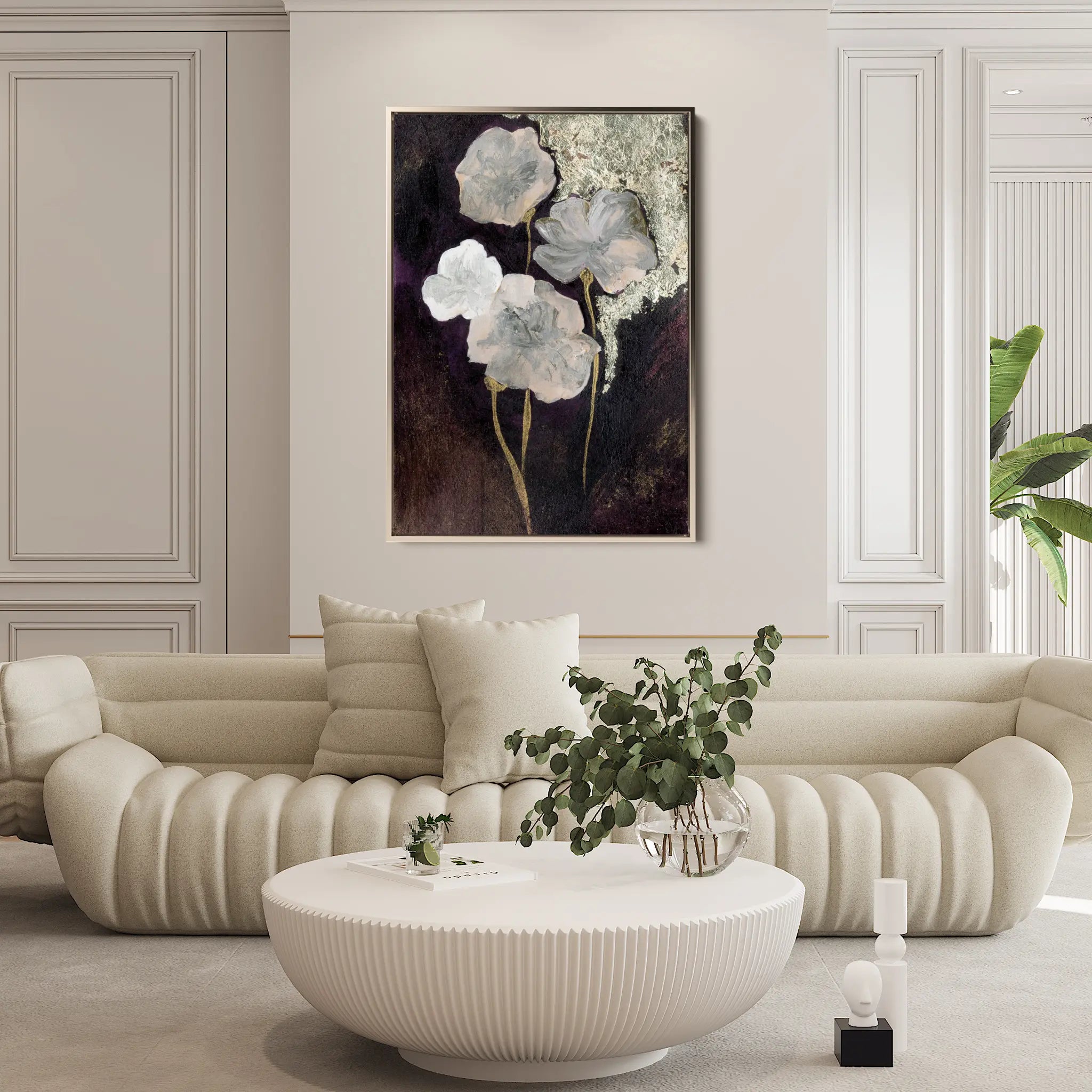 Floral Canvas Wall Art WAD530-F 90 x 60 cm / Stretched on hidden frame