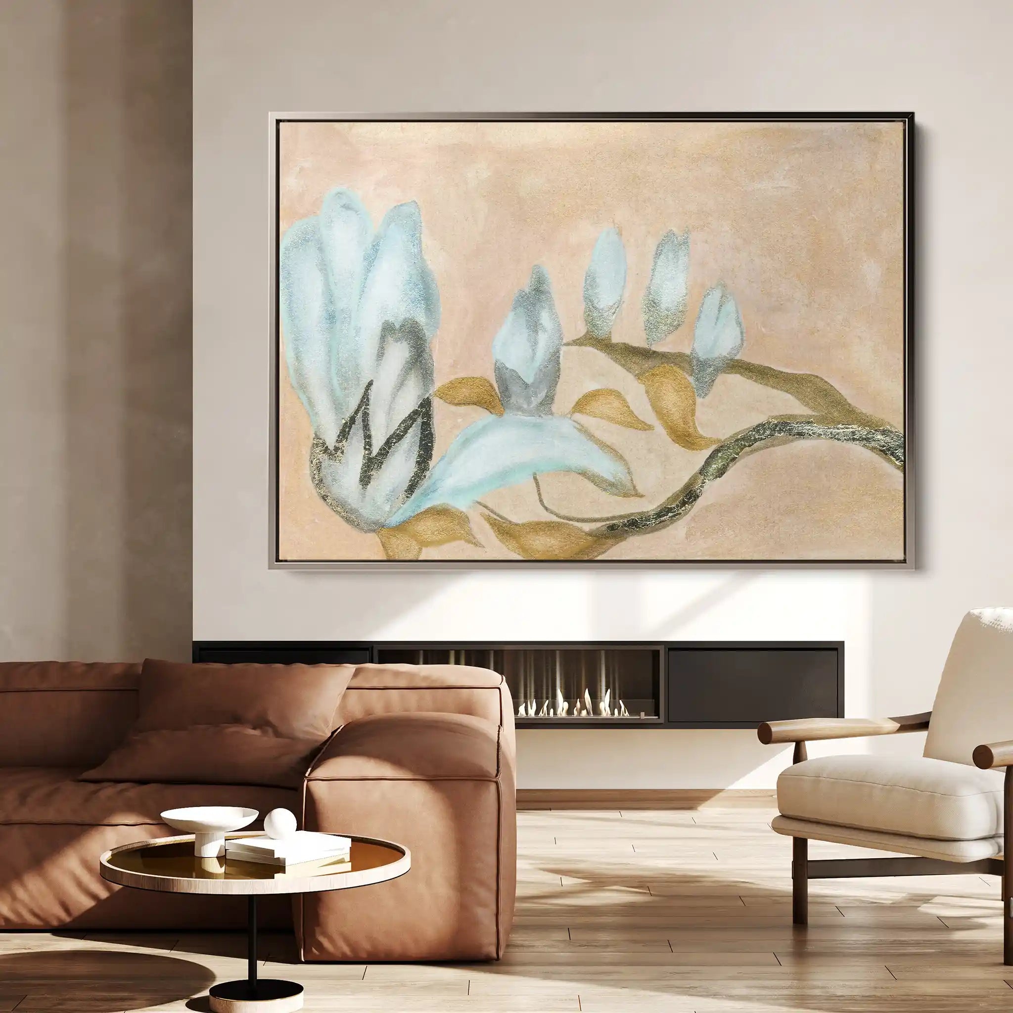 Floral Canvas Wall Art WAD531-F 90 x 60 cm / Stretched on hidden frame