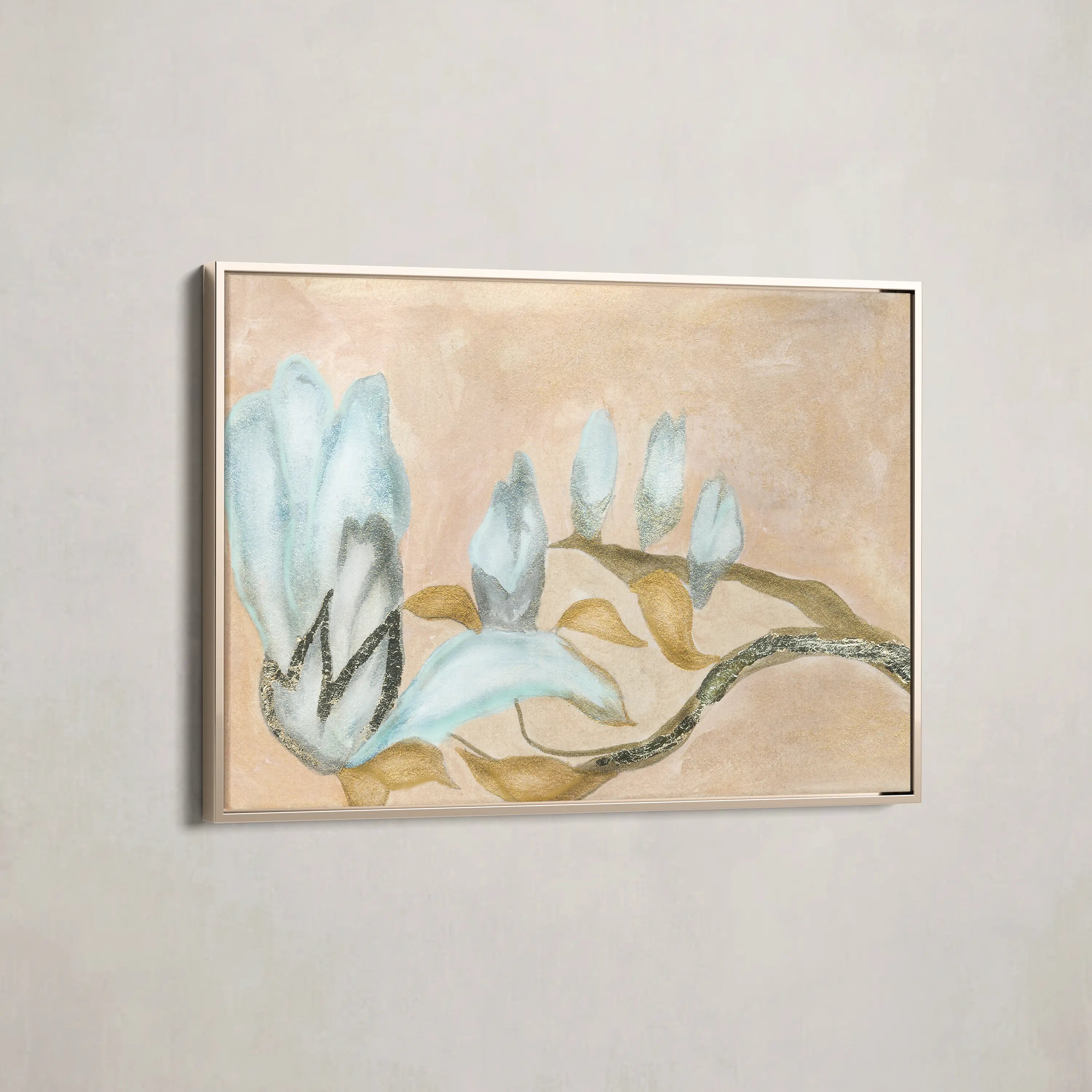 Floral Canvas Wall Art WAD531-F 90 x 60 cm / Stretched on hidden frame