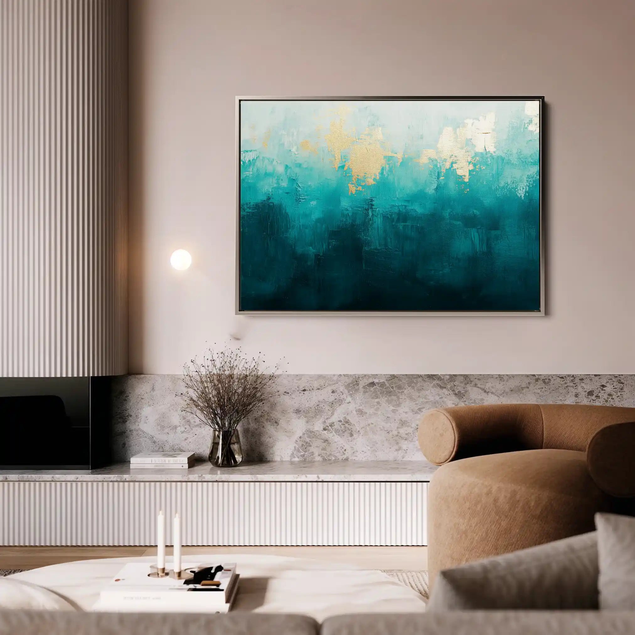 Abstract 535 Canvas Art 60 x 40 cm / Stretched on hidden frame