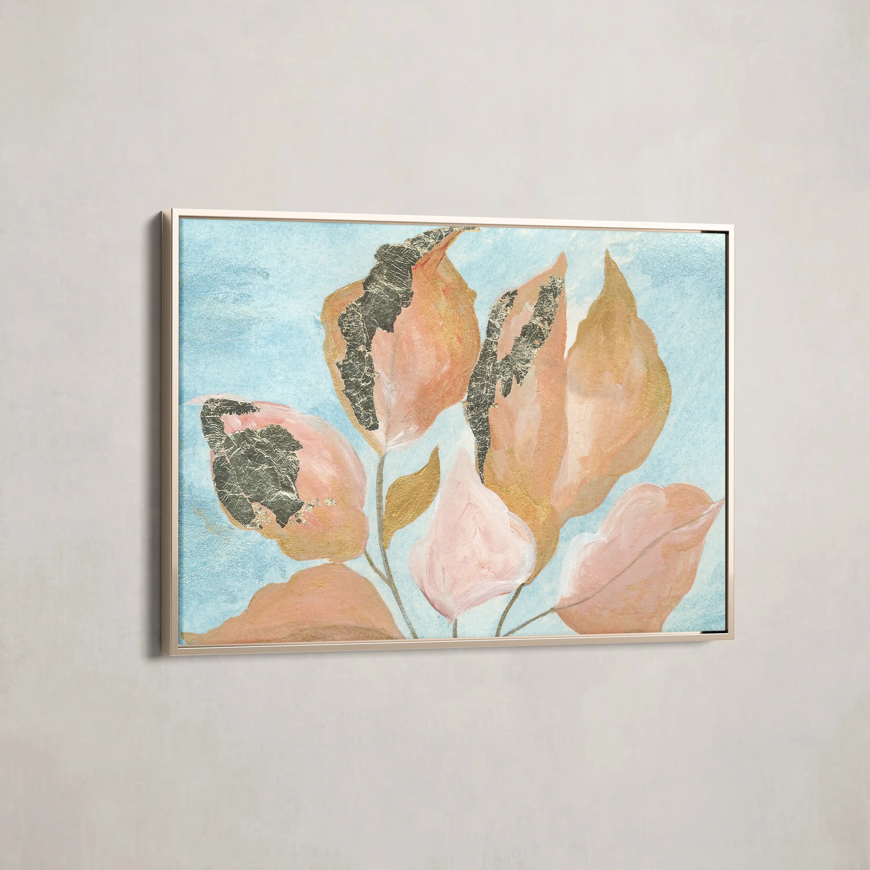 Floral Canvas Wall Art WAD536-F 90 x 60 cm / Stretched on hidden frame