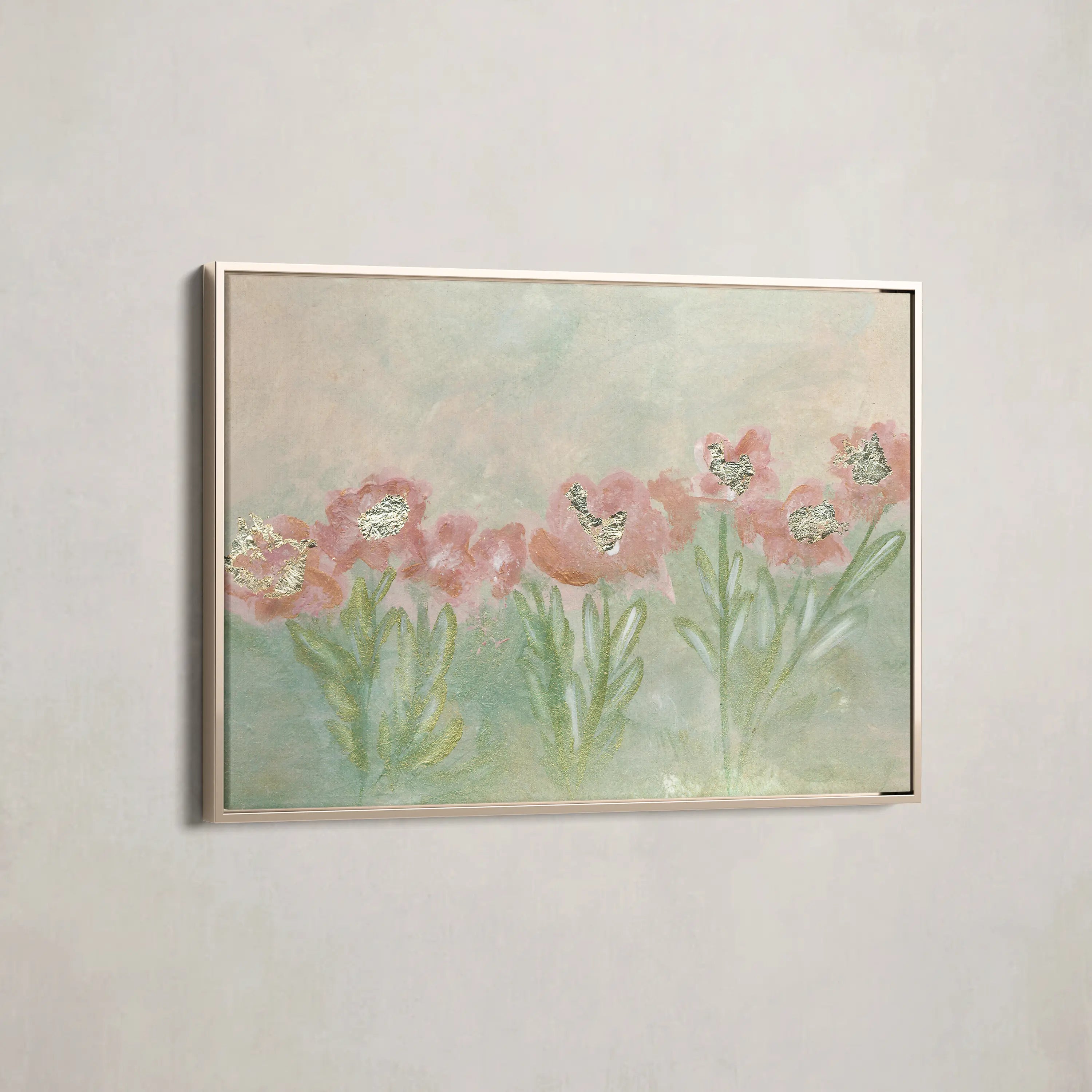 Floral Canvas Wall Art WAD537-F 90 x 60 cm / Stretched on hidden frame