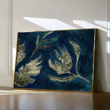 Floral Canvas Wall Art WAD538-F 90 x 60 cm / Stretched on hidden frame
