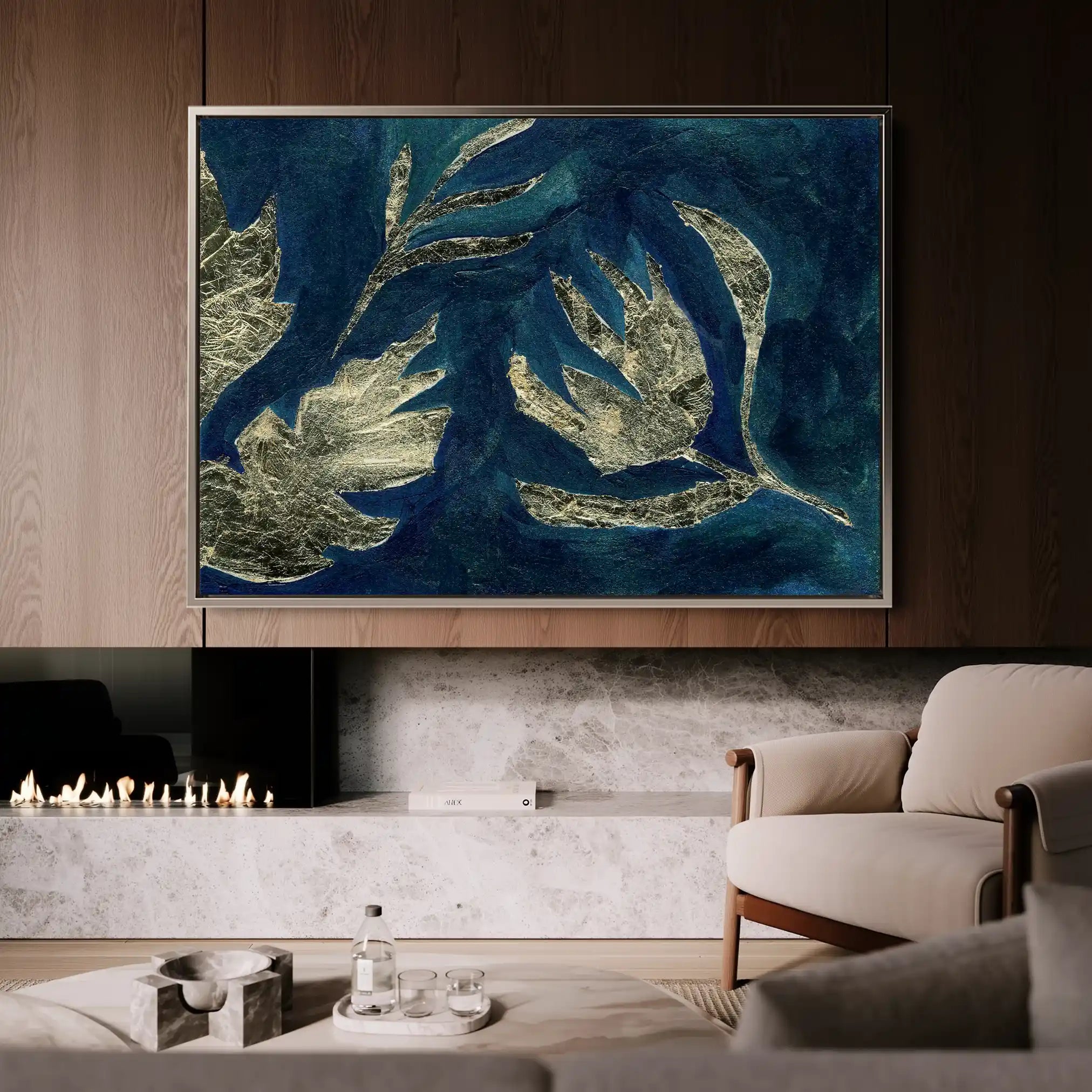 Floral Canvas Wall Art WAD538-F 90 x 60 cm / Stretched on hidden frame