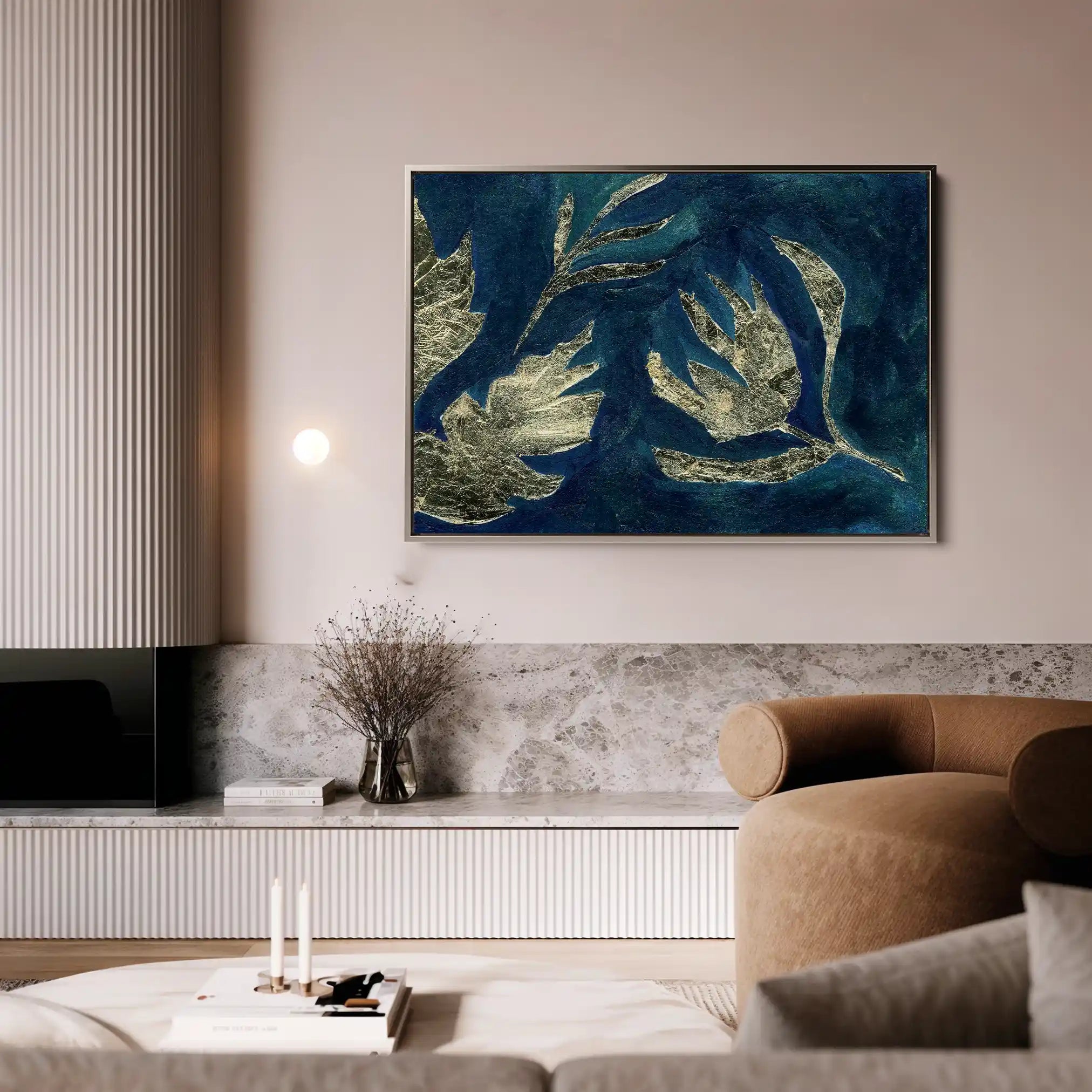 Floral Canvas Wall Art WAD538-F 90 x 60 cm / Stretched on hidden frame