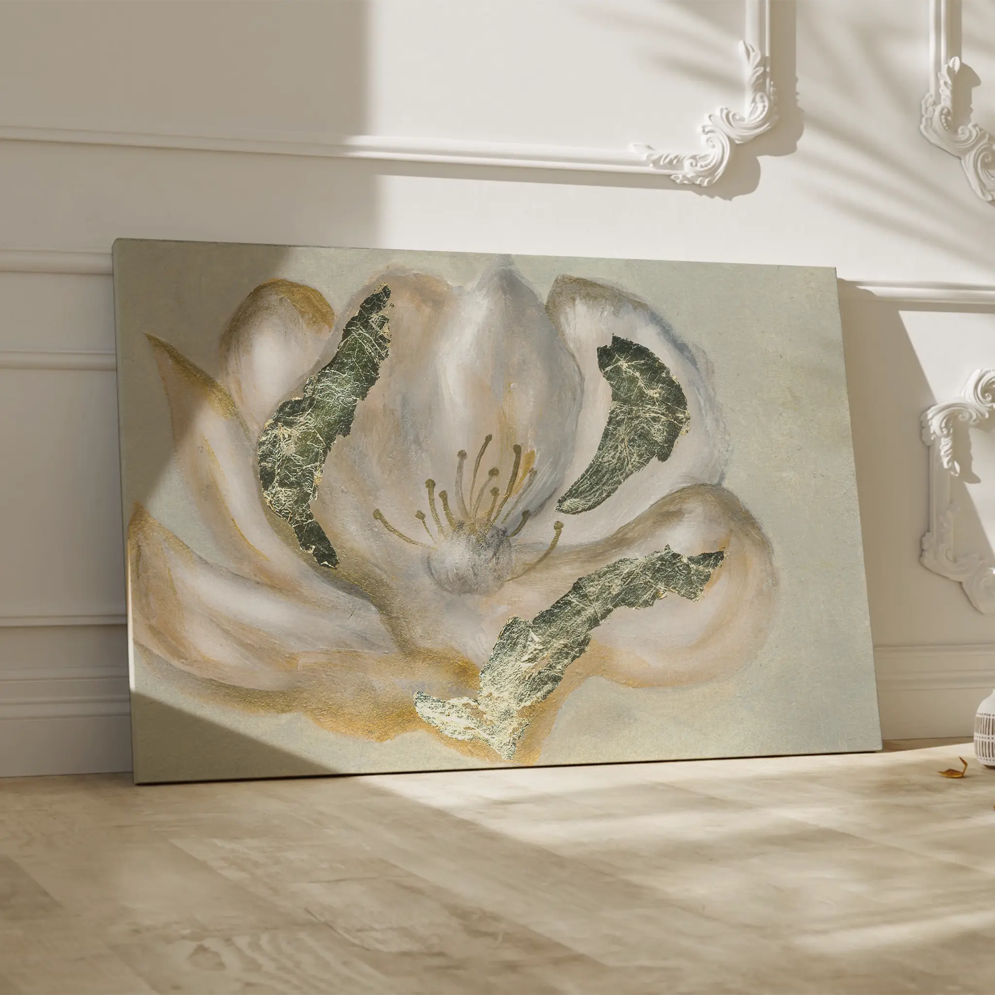 Floral Canvas Wall Art WAD539-F 90 x 60 cm / Stretched on hidden frame