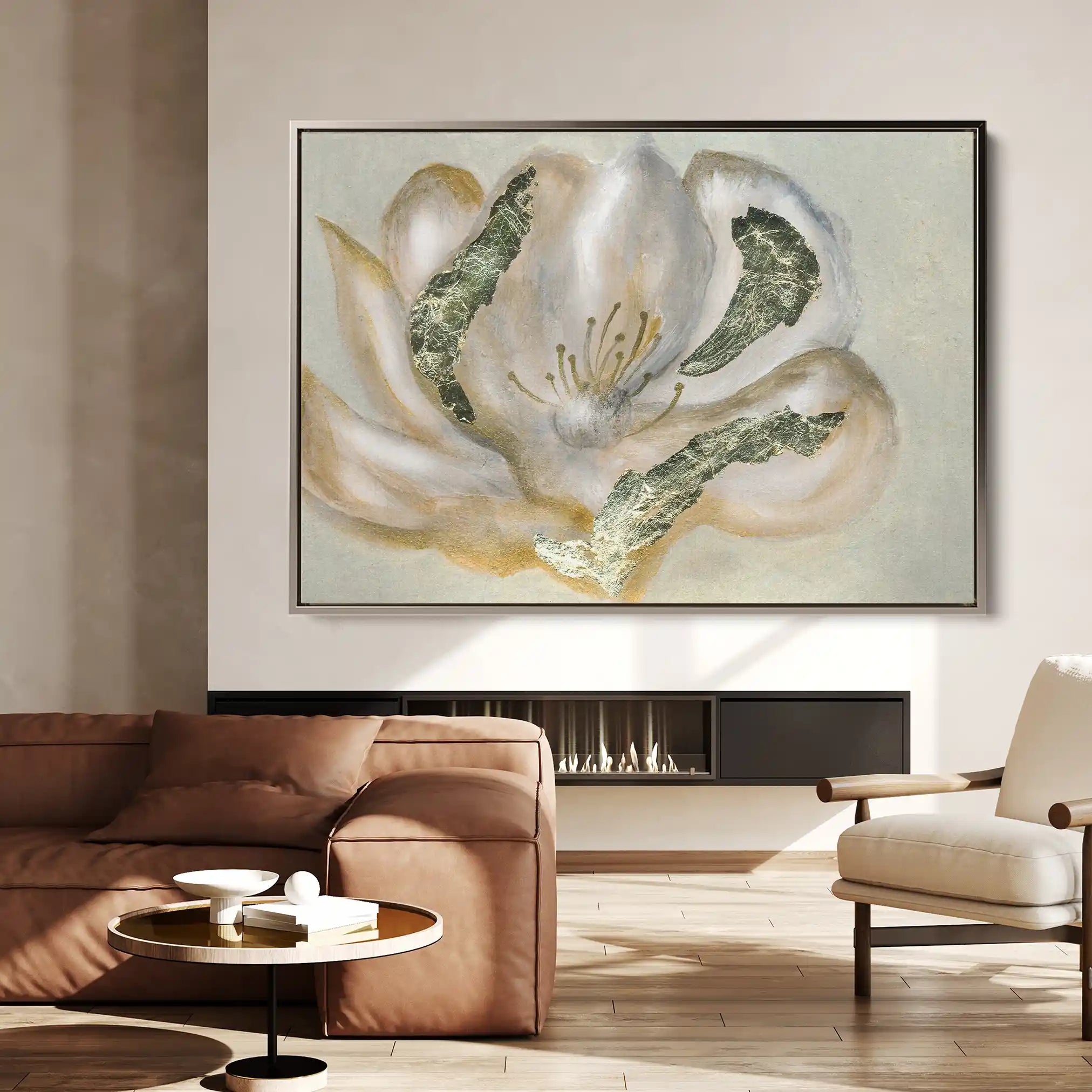 Floral Canvas Wall Art WAD539-F 90 x 60 cm / Stretched on hidden frame