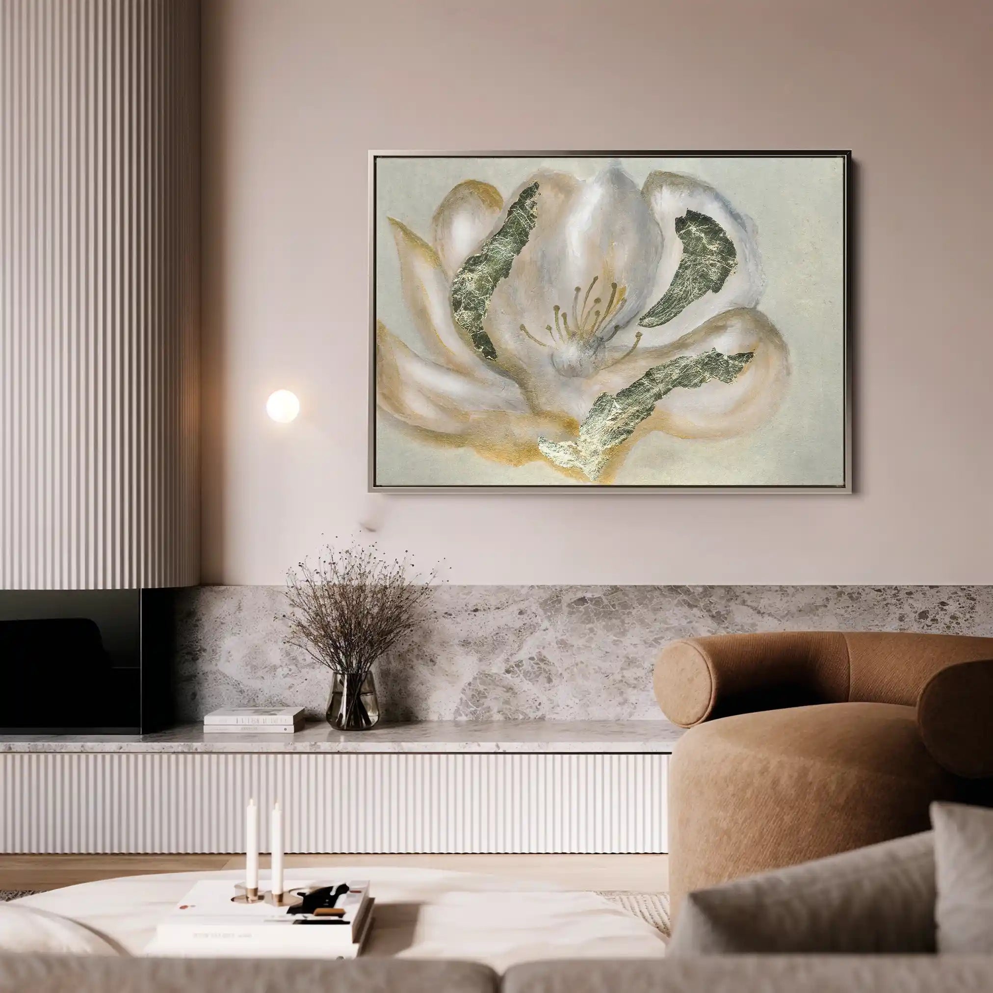 Floral Canvas Wall Art WAD539-F 90 x 60 cm / Stretched on hidden frame