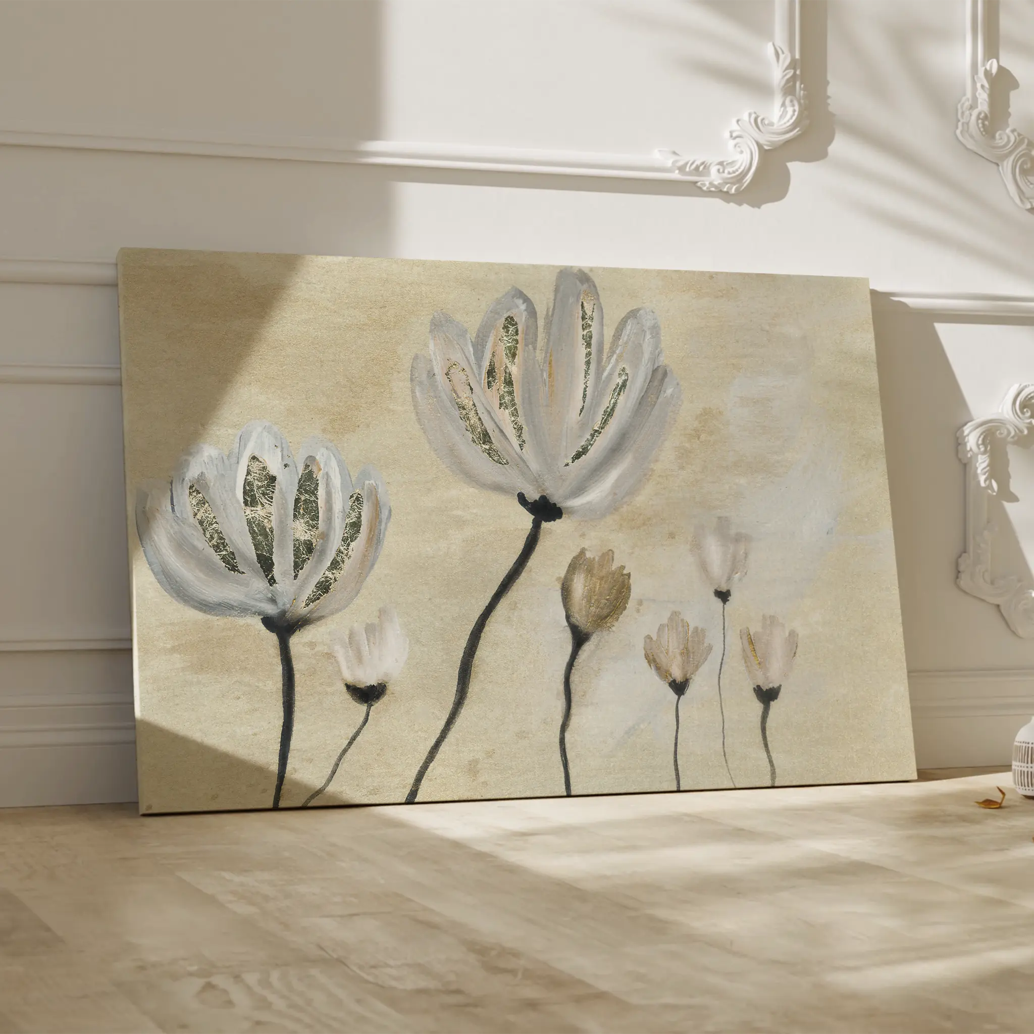 Floral Canvas Wall Art WAD540-F 90 x 60 cm / Stretched on hidden frame