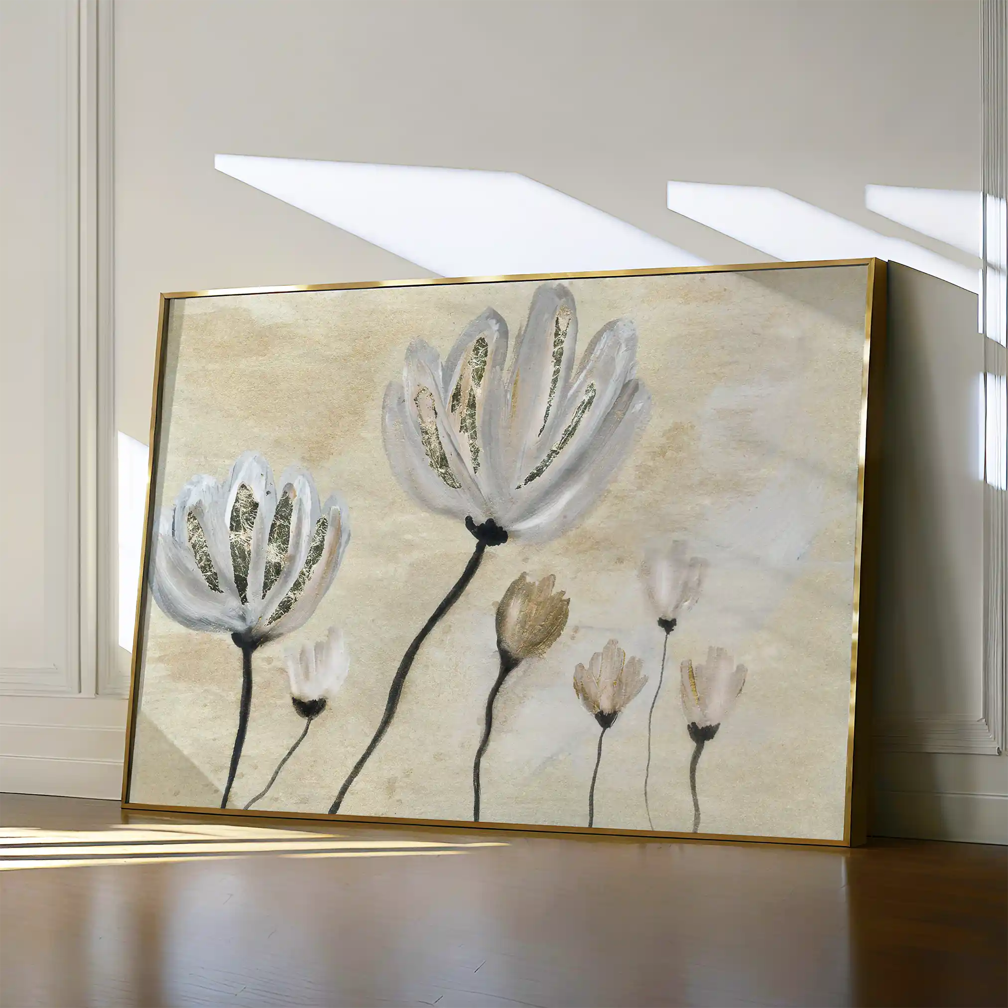 Floral Canvas Wall Art WAD540-F 90 x 60 cm / Stretched on hidden frame