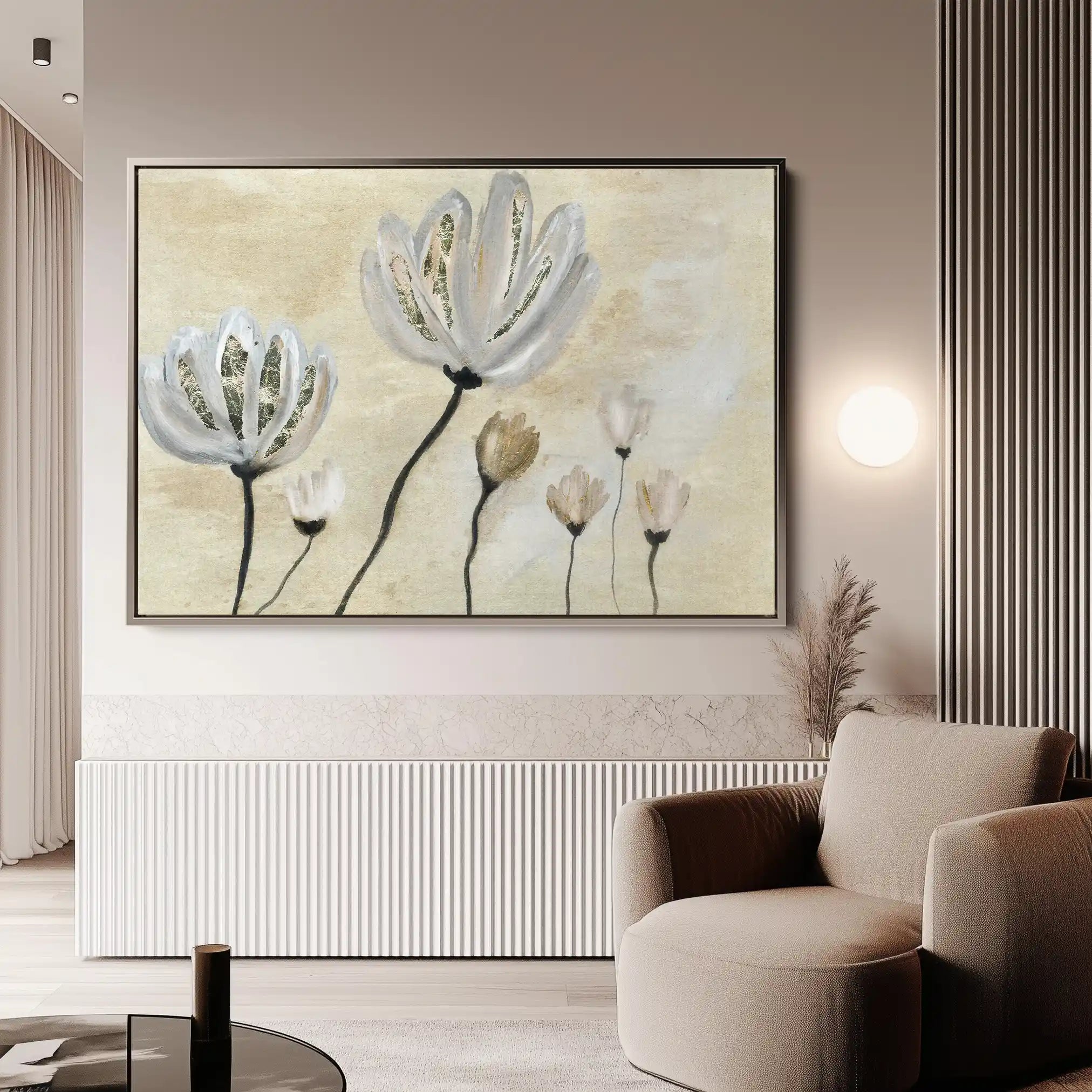Floral Canvas Wall Art WAD540-F 90 x 60 cm / Stretched on hidden frame