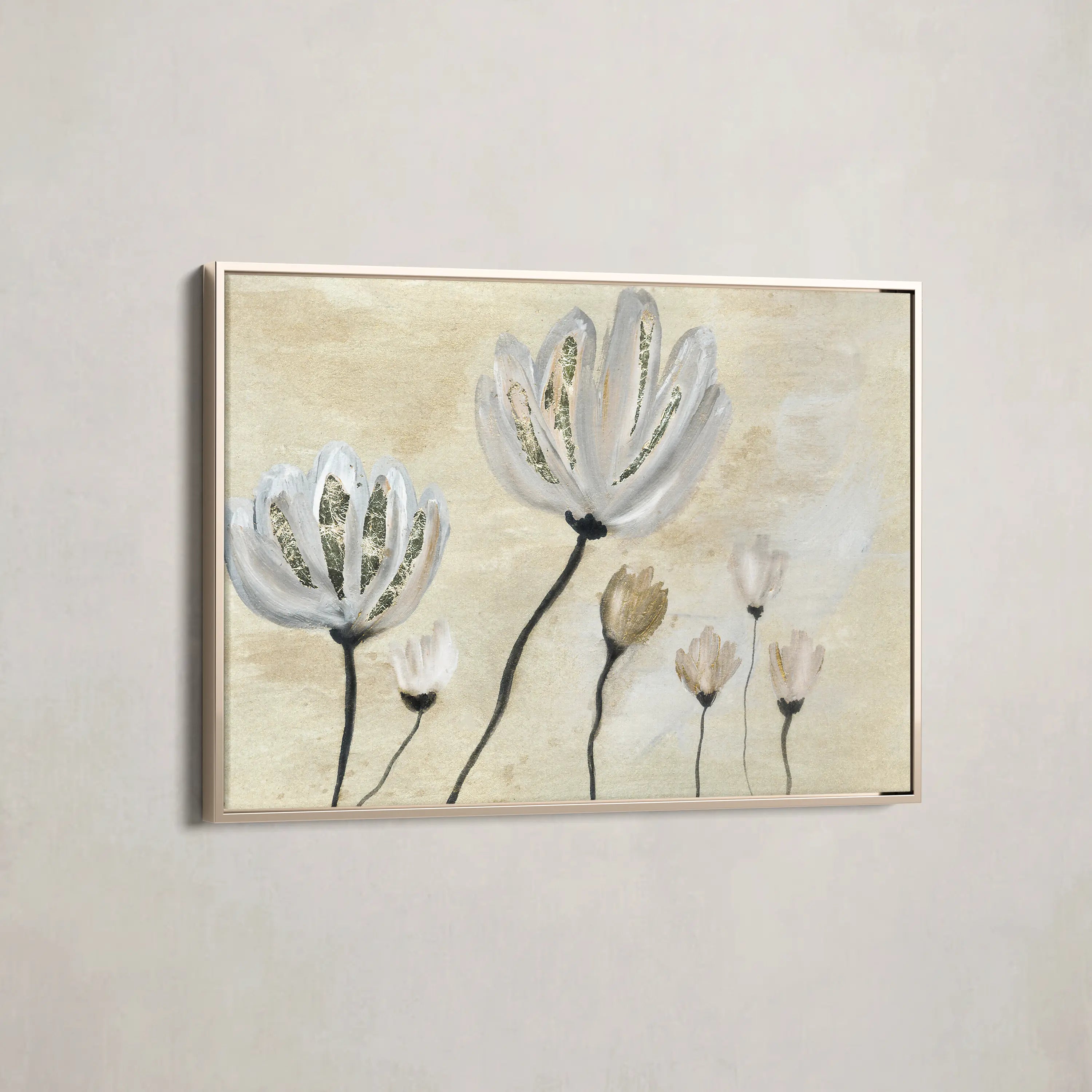 Floral Canvas Wall Art WAD540-F 90 x 60 cm / Stretched on hidden frame