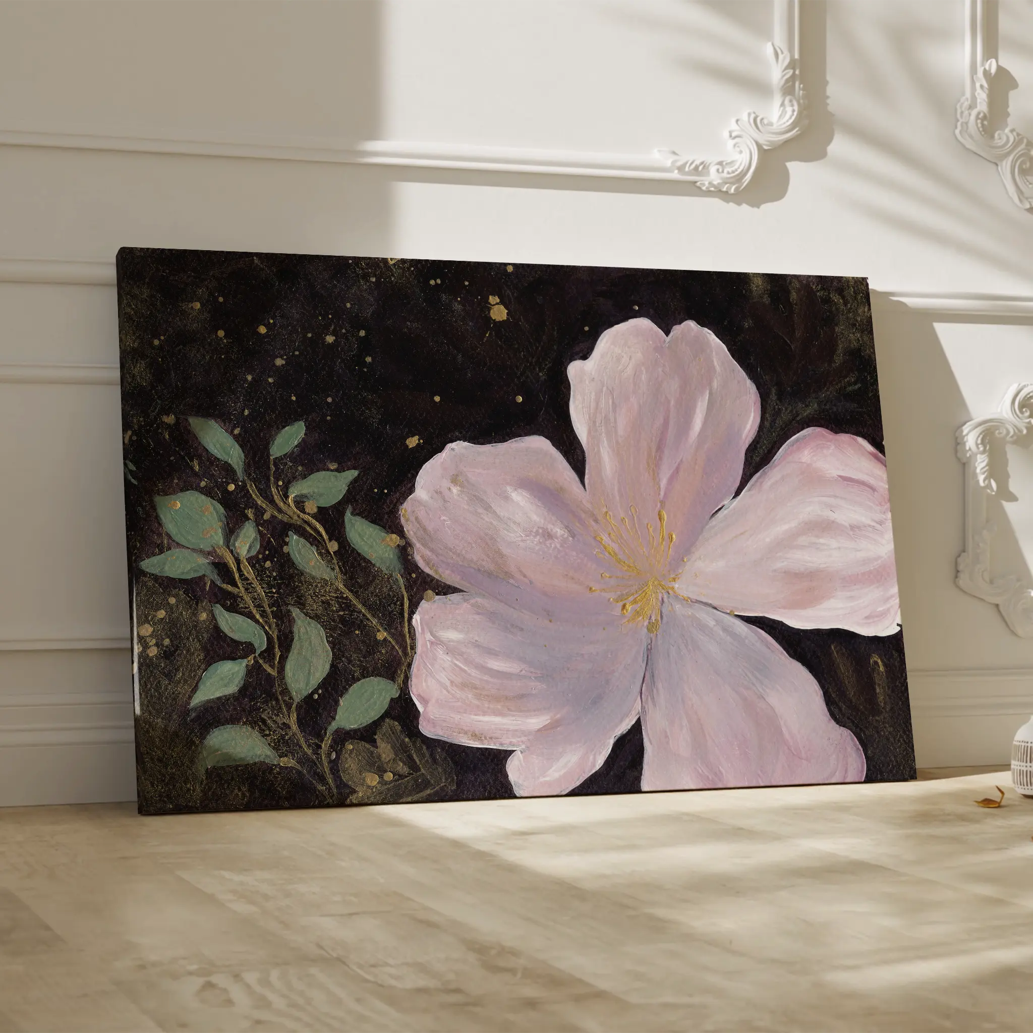 Floral Canvas Wall Art WAD541-F 90 x 60 cm / Stretched on hidden frame