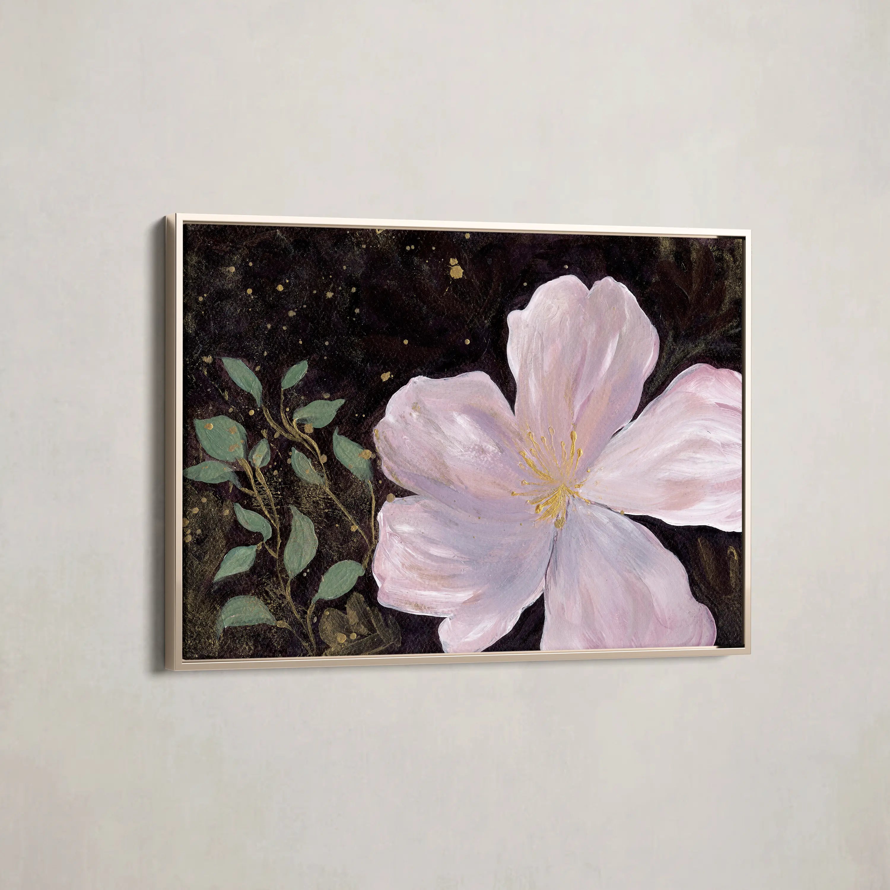 Floral Canvas Wall Art WAD541-F 90 x 60 cm / Stretched on hidden frame