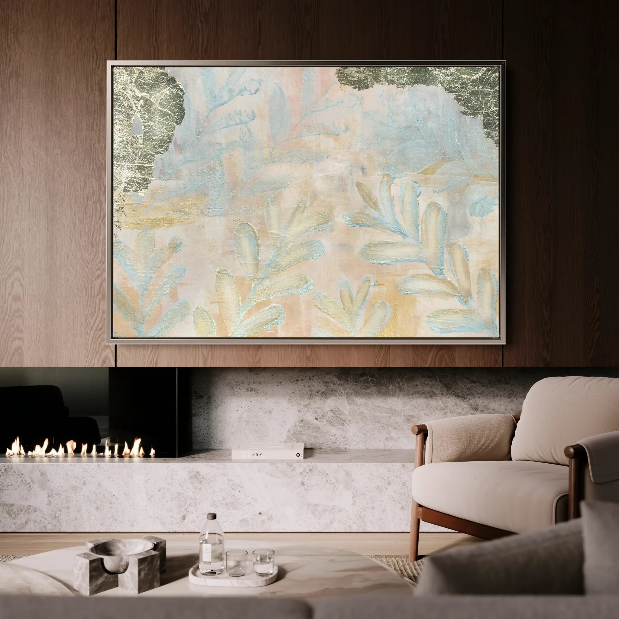 Floral Canvas Wall Art WAD542-F 90 x 60 cm / Stretched on hidden frame