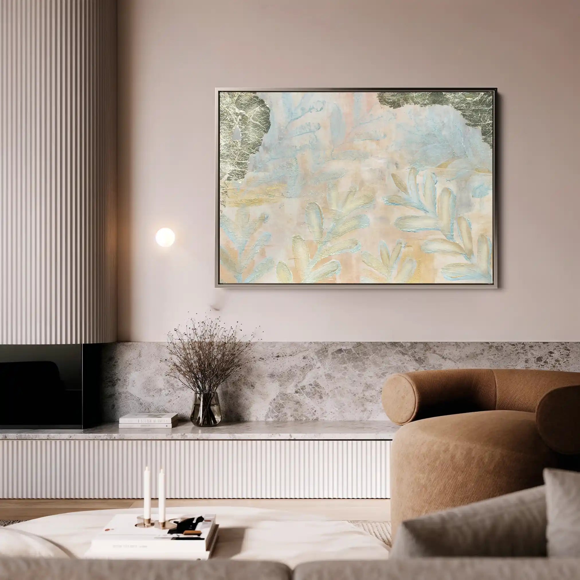 Floral Canvas Wall Art WAD542-F 90 x 60 cm / Stretched on hidden frame