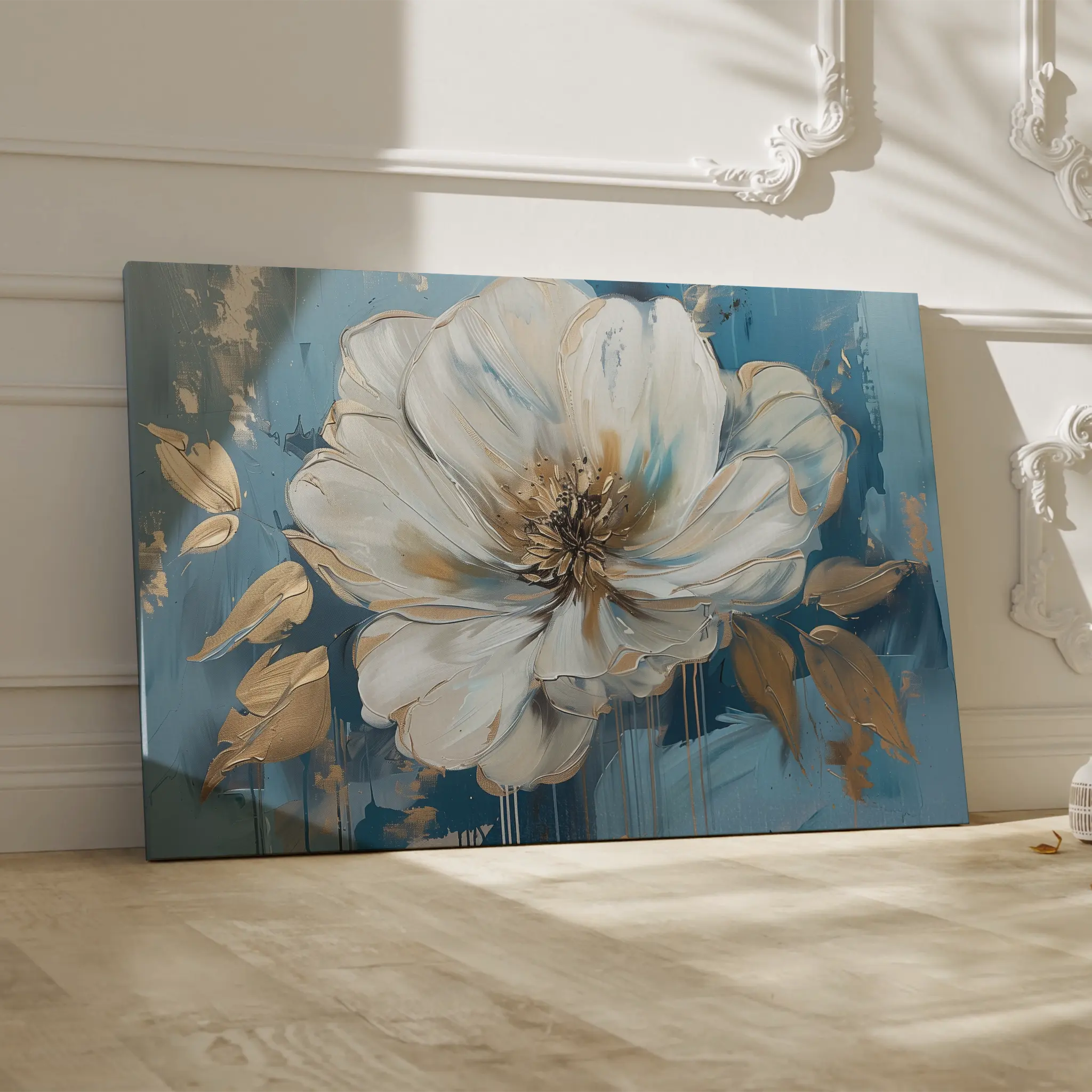 Floral Canvas Wall Art WAD543-F 90 x 60 cm / Stretched on hidden frame