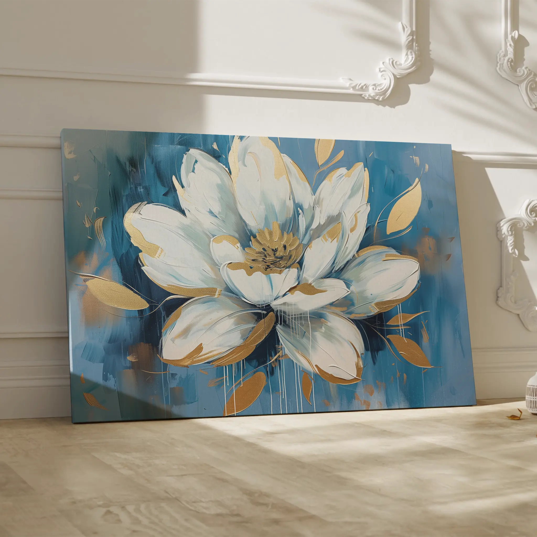 Floral Canvas Wall Art WAD544-F 90 x 60 cm / Stretched on hidden frame