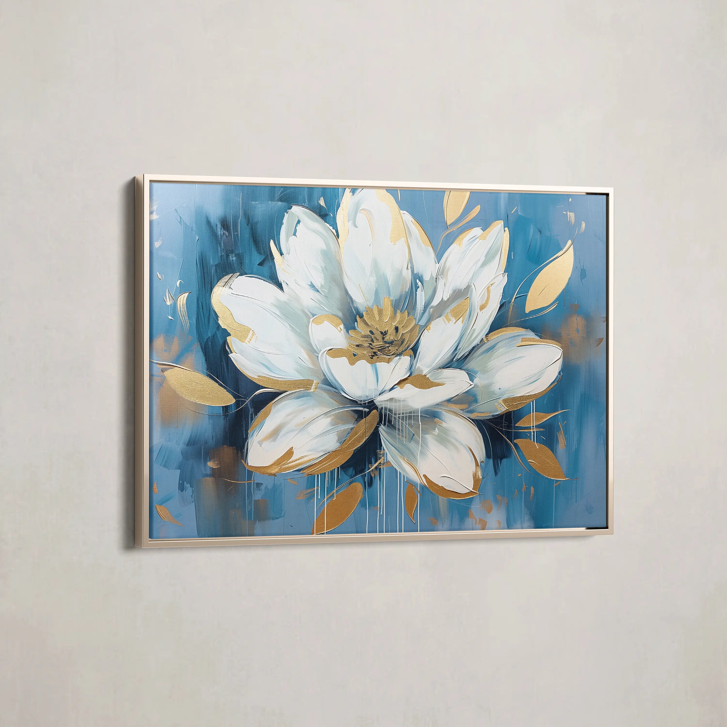 Floral Canvas Wall Art WAD544-F 90 x 60 cm / Stretched on hidden frame