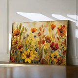 Floral Canvas Wall Art WAD545-F 90 x 60 cm / Stretched on hidden frame