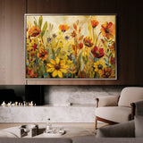Floral Canvas Wall Art WAD545-F 90 x 60 cm / Stretched on hidden frame