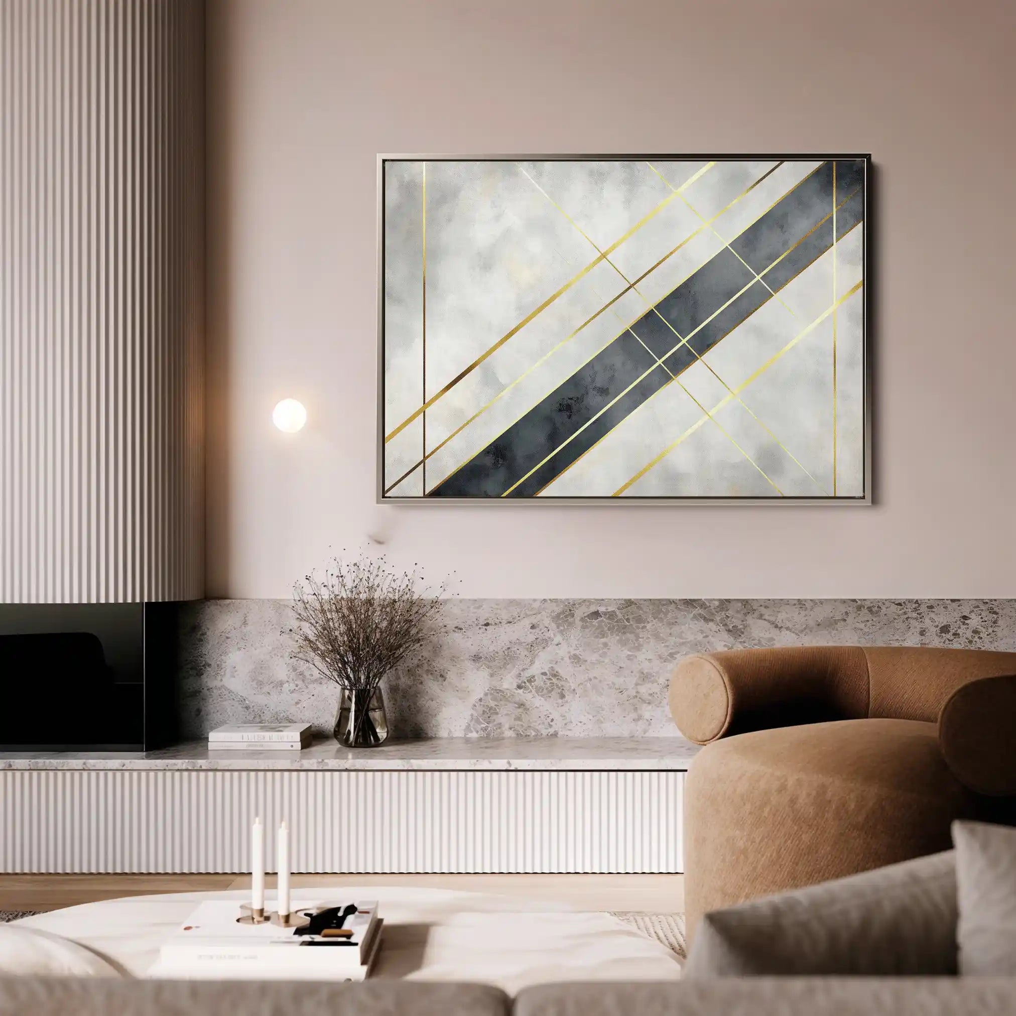 Abstract 546 Canvas Art 60 x 40 cm / Stretched on hidden frame