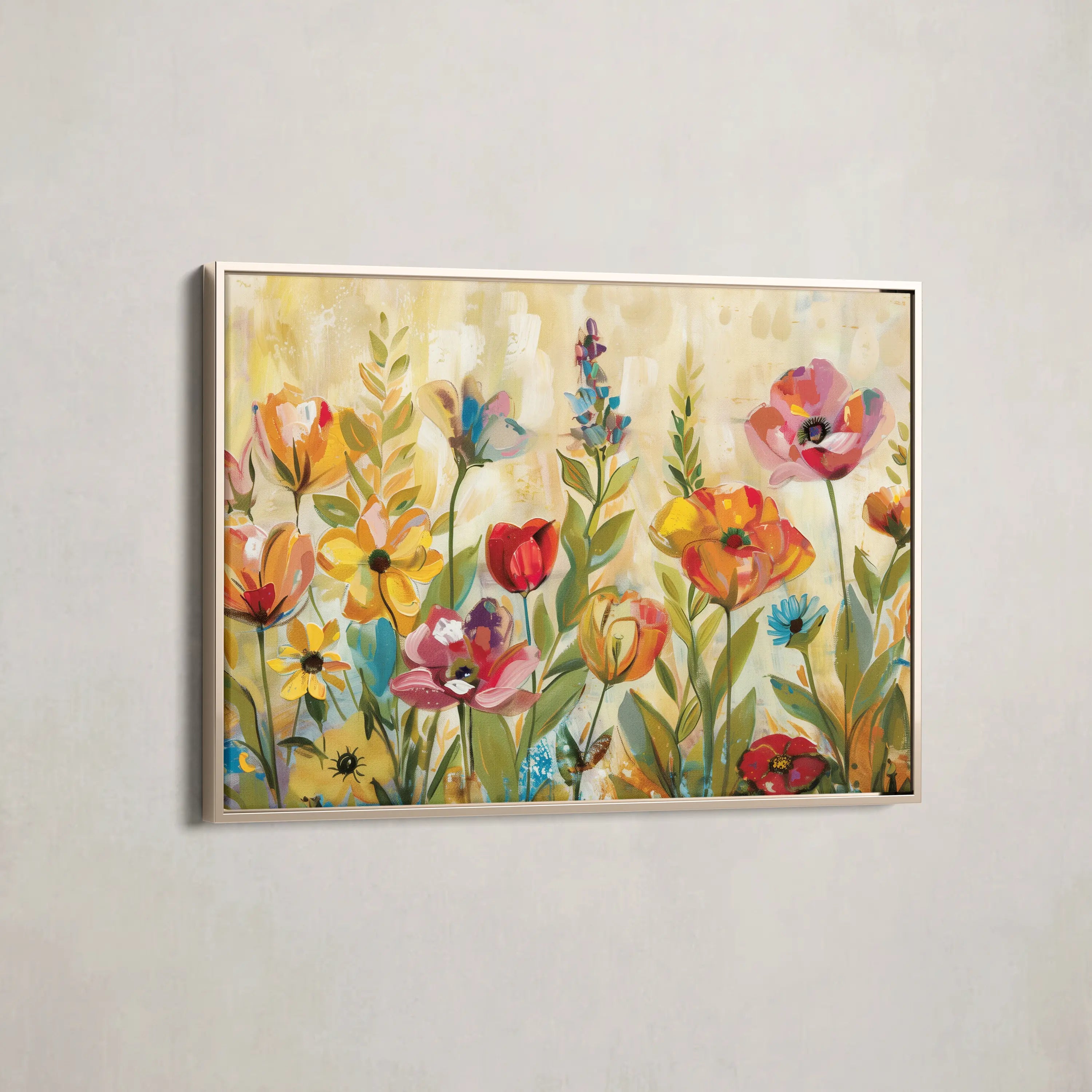 Floral Canvas Wall Art WAD546-F 90 x 60 cm / Stretched on hidden frame