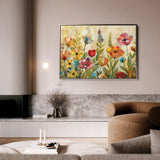 Floral Canvas Wall Art WAD546-F 90 x 60 cm / Stretched on hidden frame