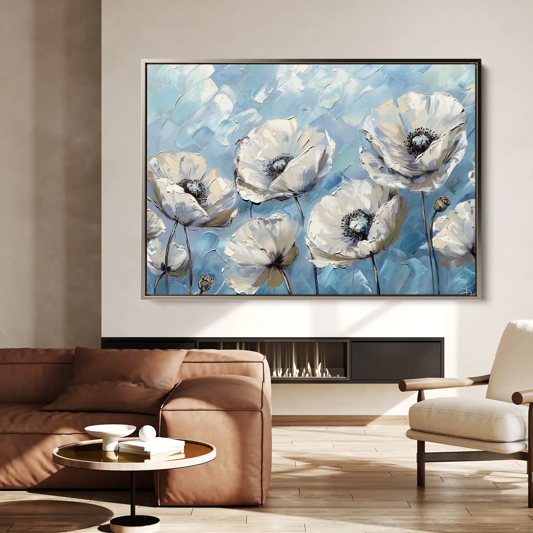 Floral Canvas Wall Art WAD547-F 90 x 60 cm / Stretched on hidden frame
