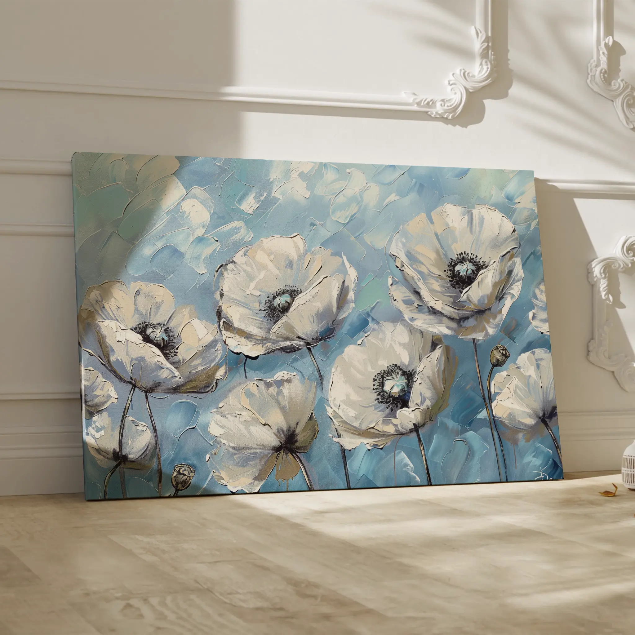 Floral Canvas Wall Art WAD547-F 90 x 60 cm / Stretched on hidden frame