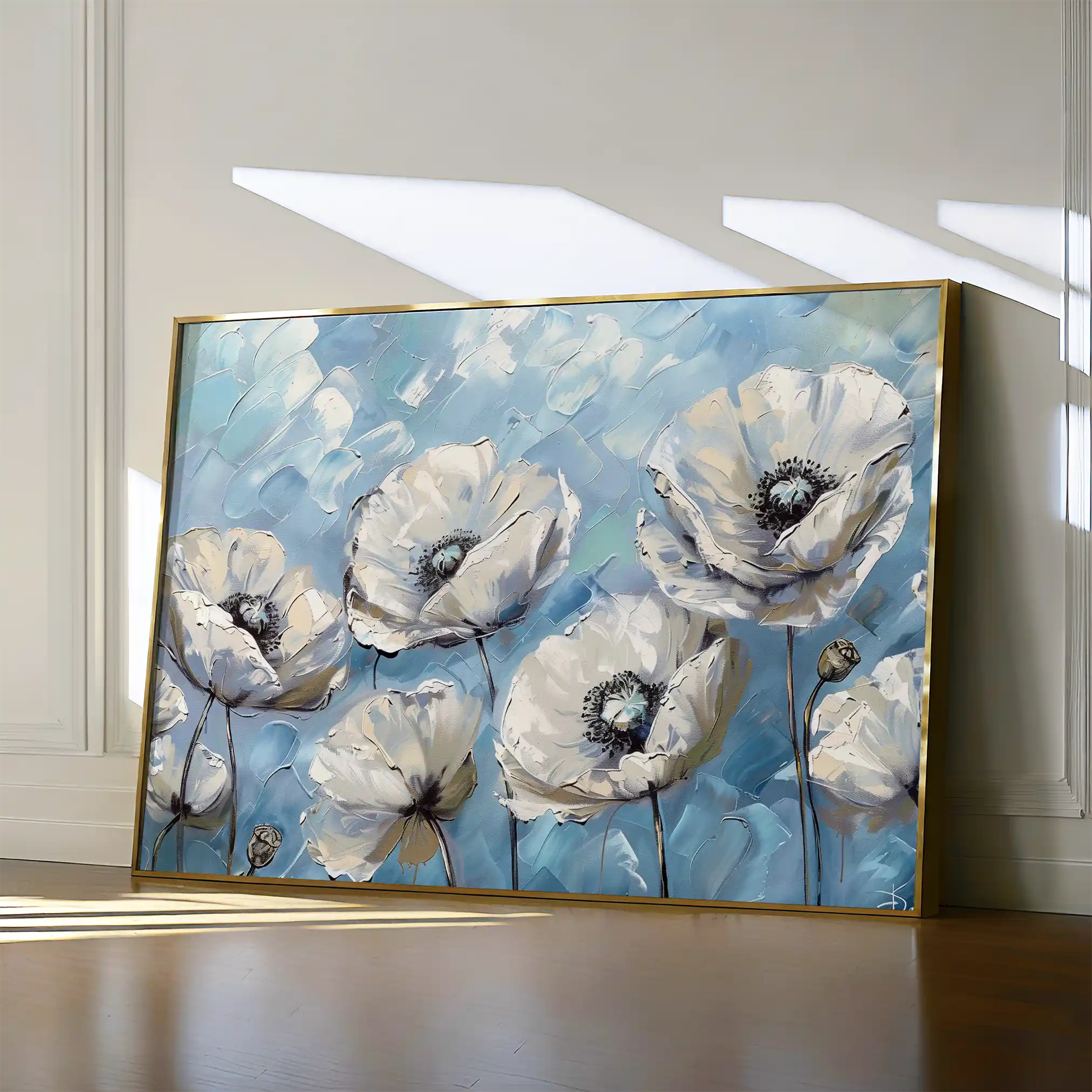 Floral Canvas Wall Art WAD547-F 90 x 60 cm / Stretched on hidden frame