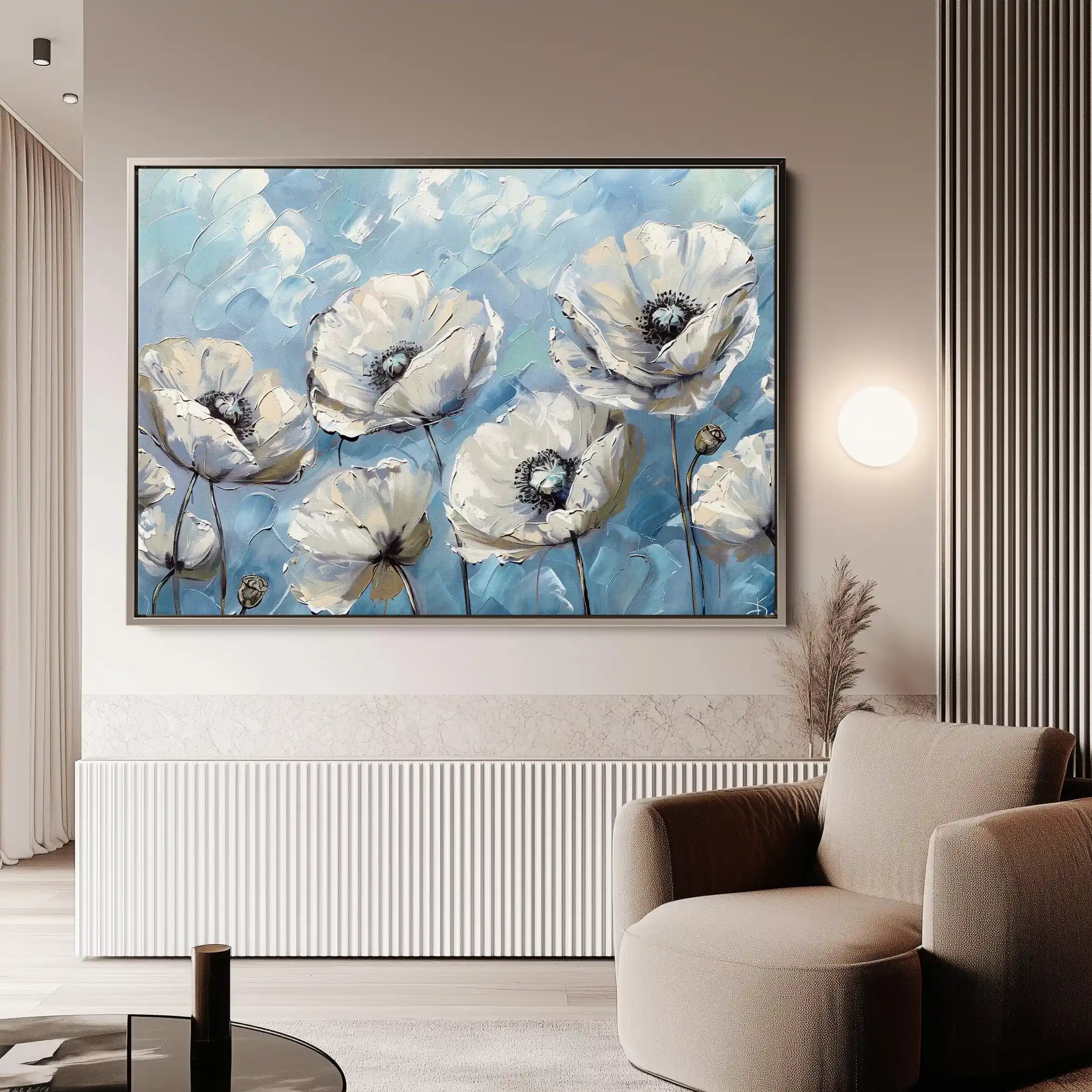 Floral Canvas Wall Art WAD547-F 90 x 60 cm / Stretched on hidden frame