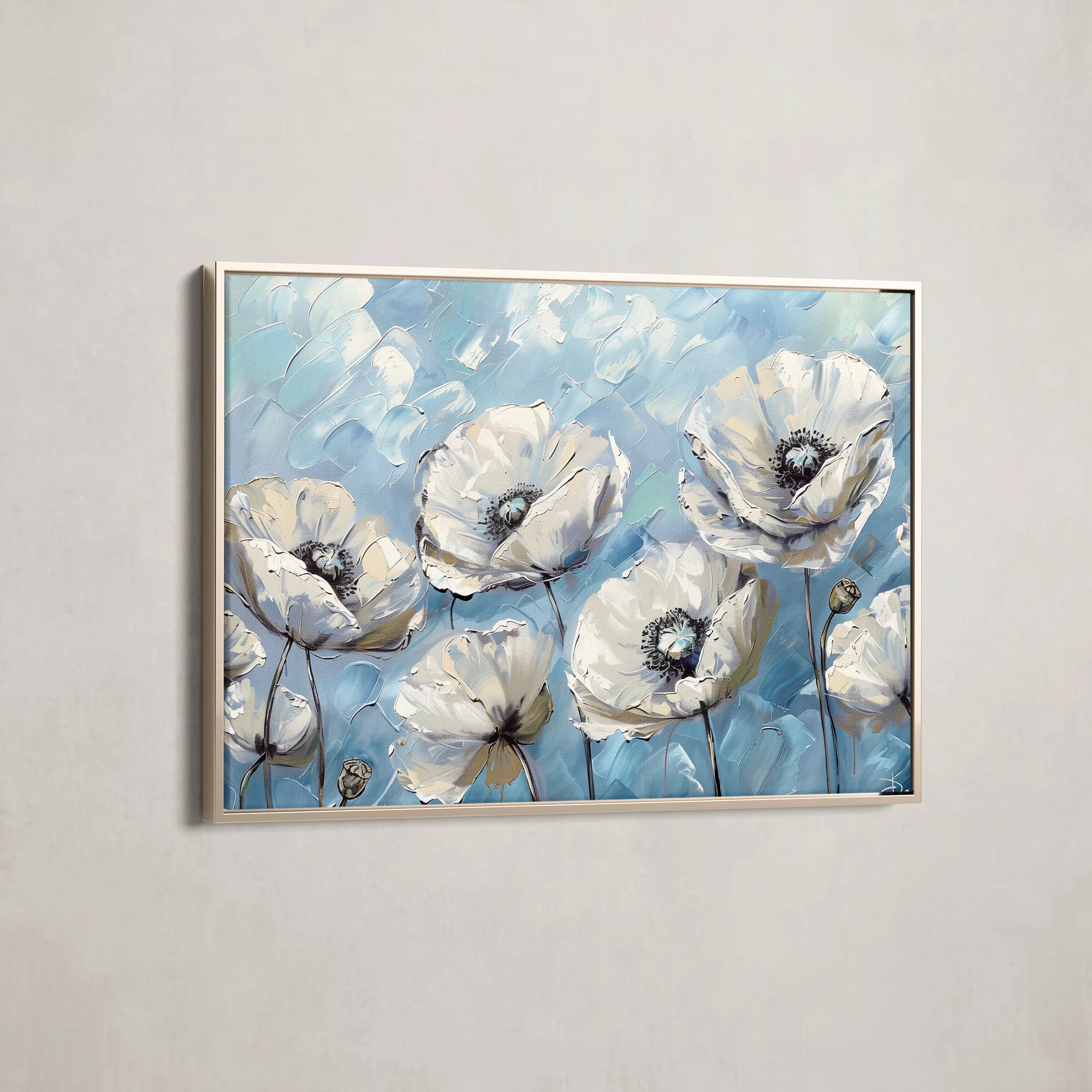 Floral Canvas Wall Art WAD547-F 90 x 60 cm / Stretched on hidden frame