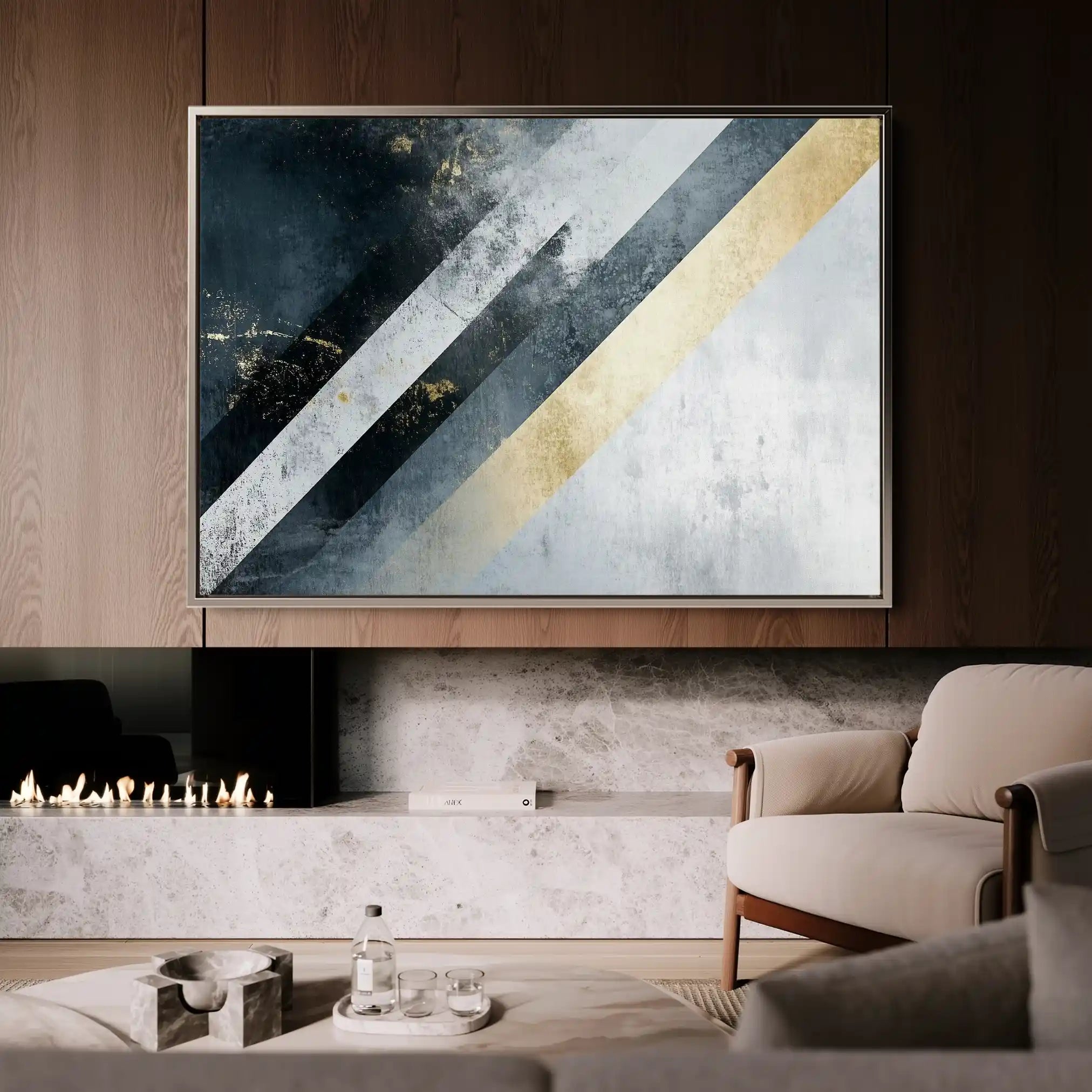 Abstract 548 Canvas Art 60 x 40 cm / Stretched on hidden frame