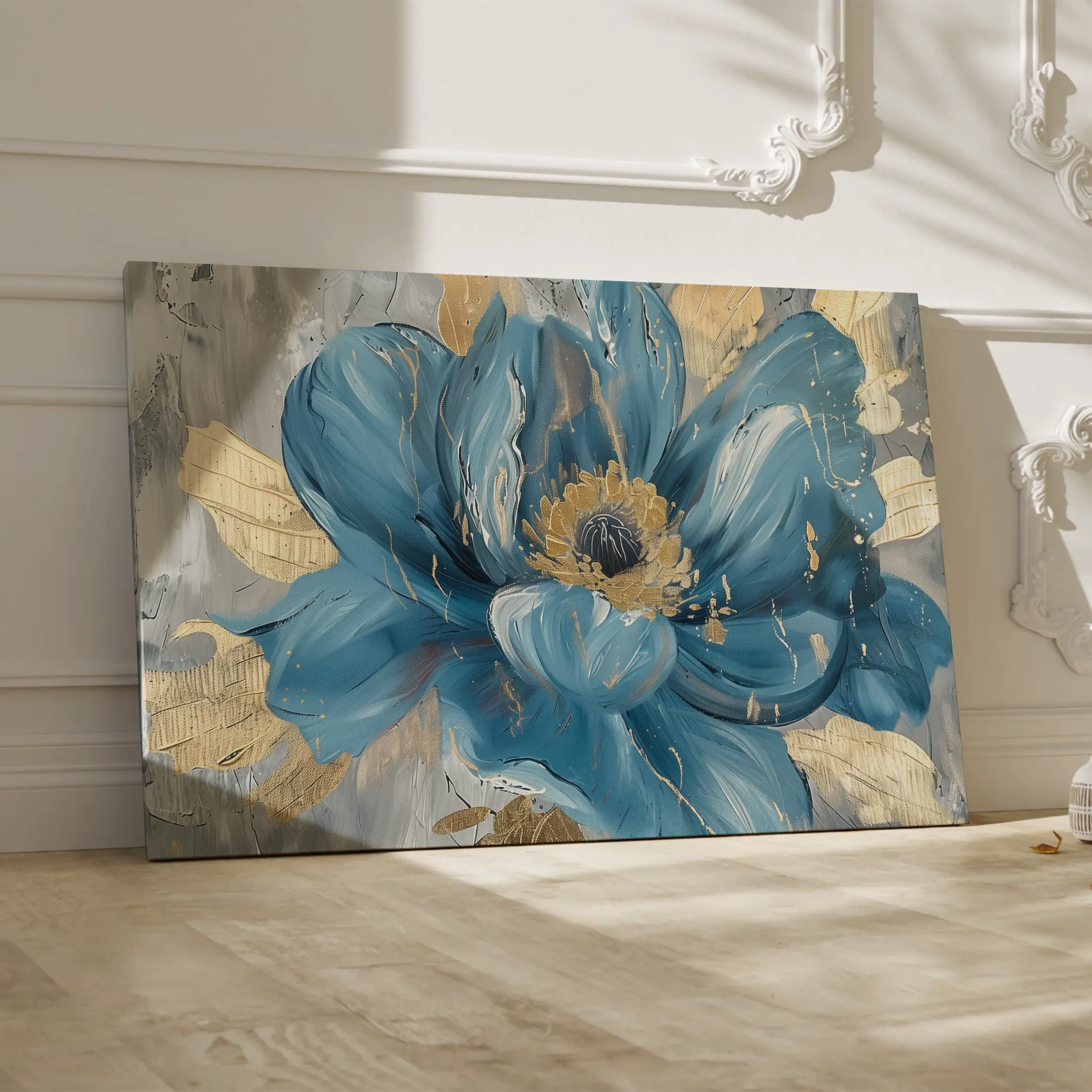 Floral Canvas Wall Art WAD548-F 90 x 60 cm / Stretched on hidden frame