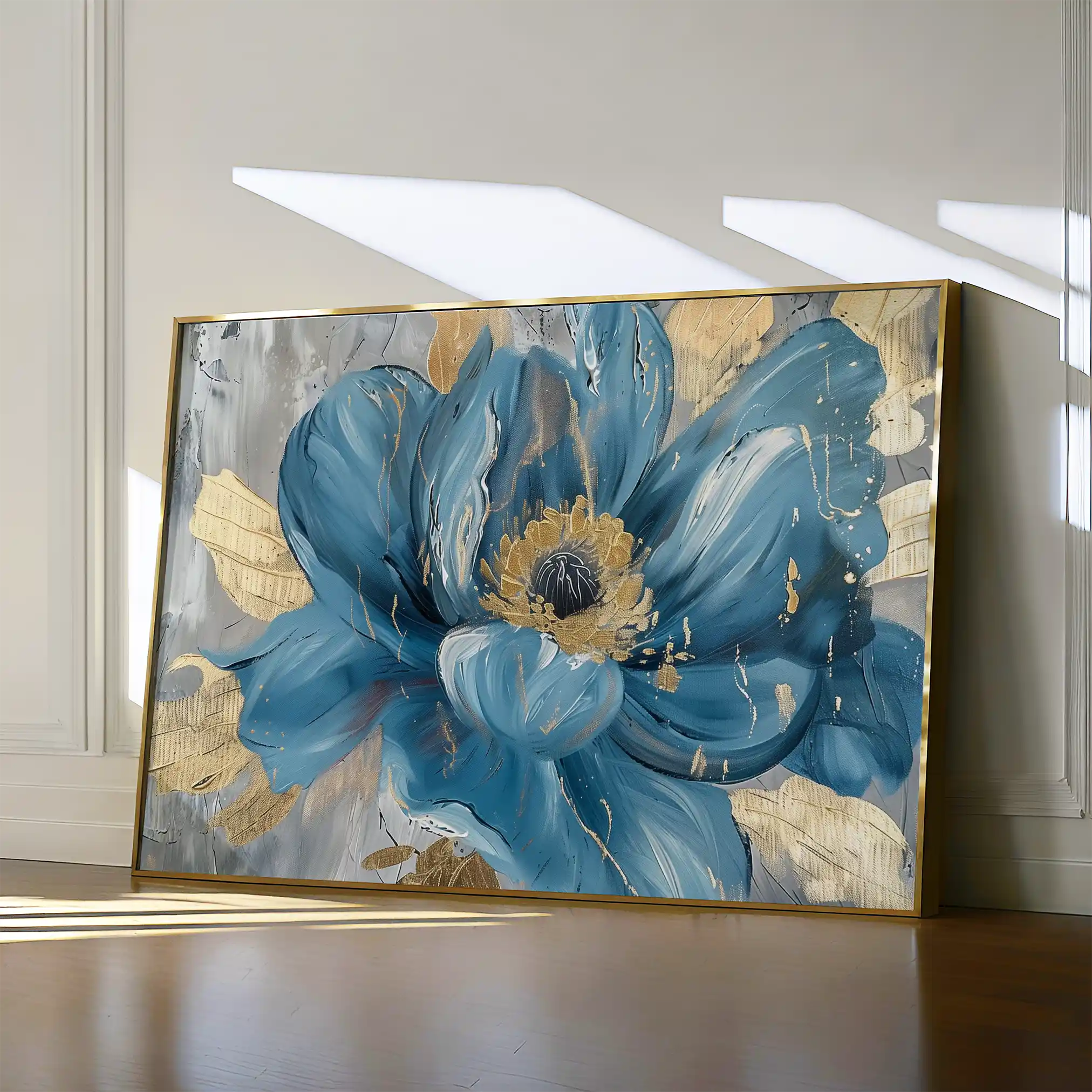 Floral Canvas Wall Art WAD548-F 90 x 60 cm / Stretched on hidden frame