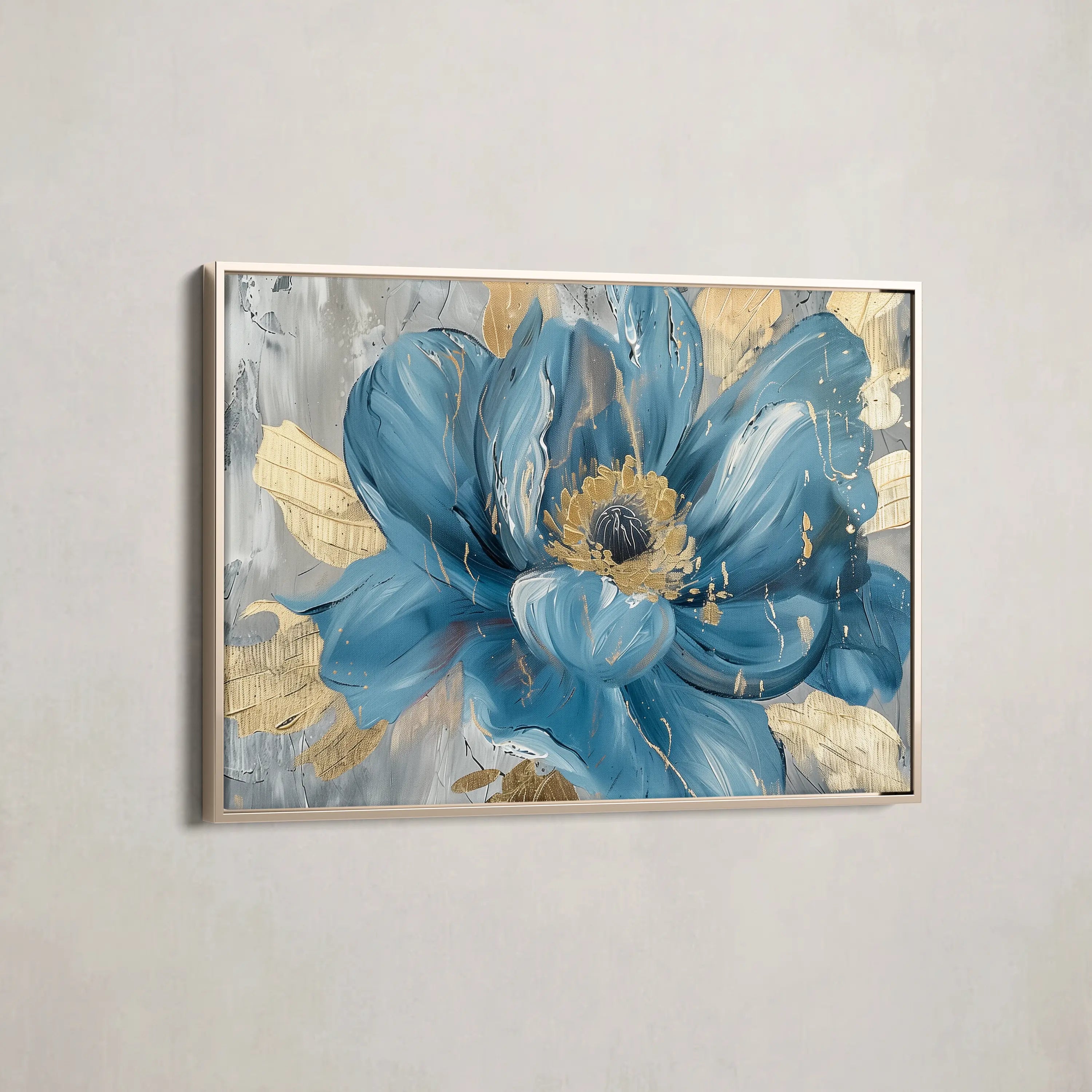 Floral Canvas Wall Art WAD548-F 90 x 60 cm / Stretched on hidden frame