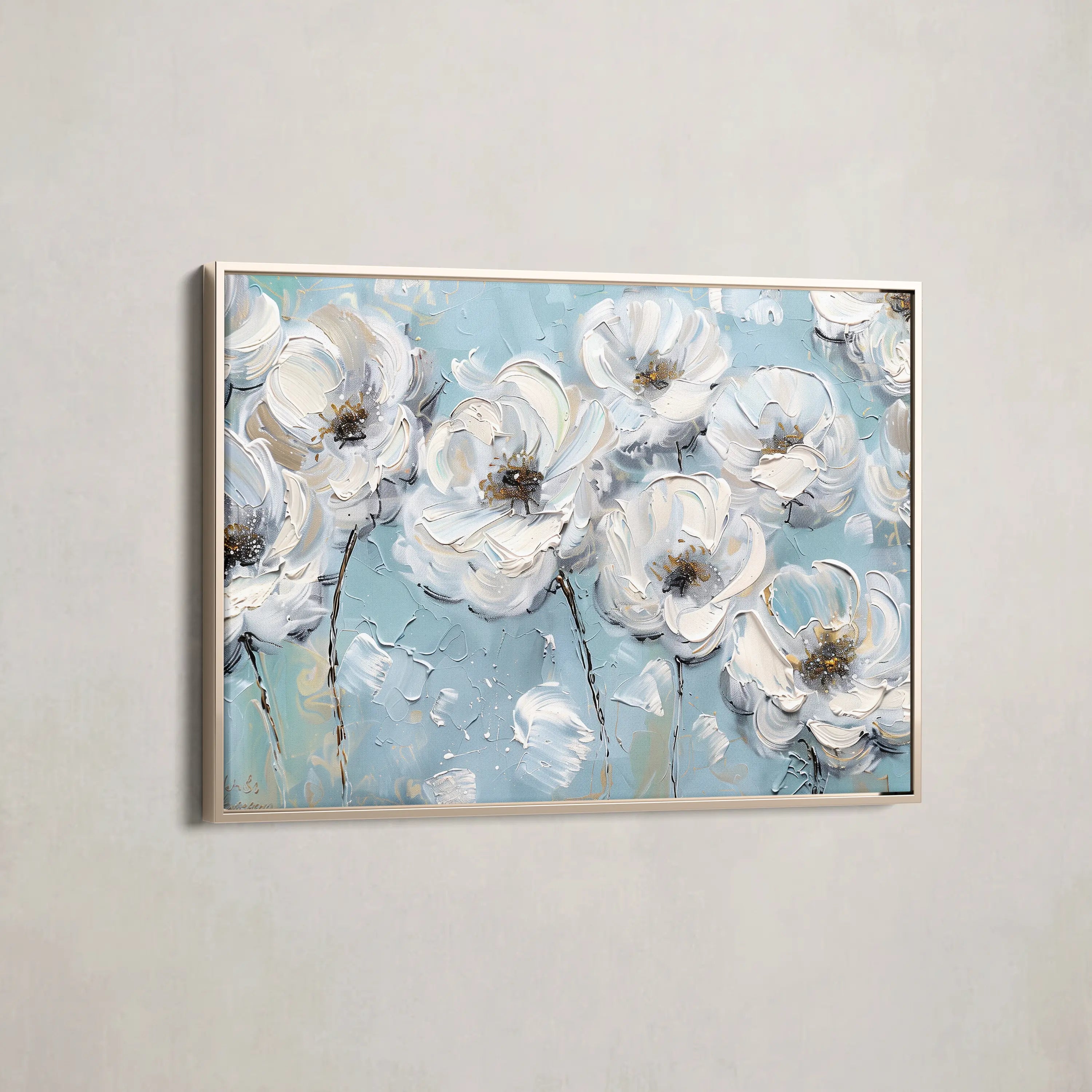 Floral Canvas Wall Art WAD549-F 90 x 60 cm / Stretched on hidden frame