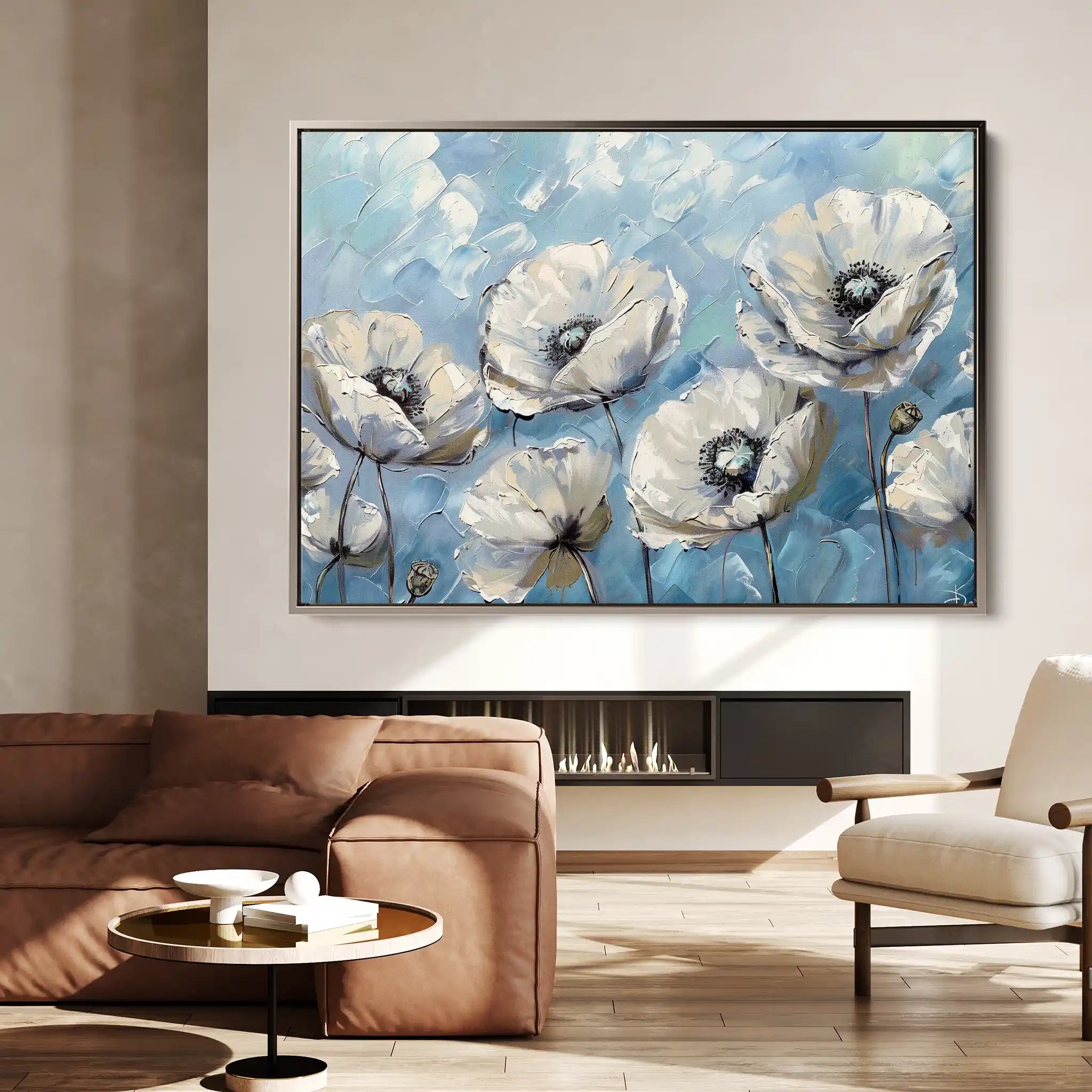 Floral Canvas Wall Art WAD550-F 90 x 60 cm / Stretched on hidden frame
