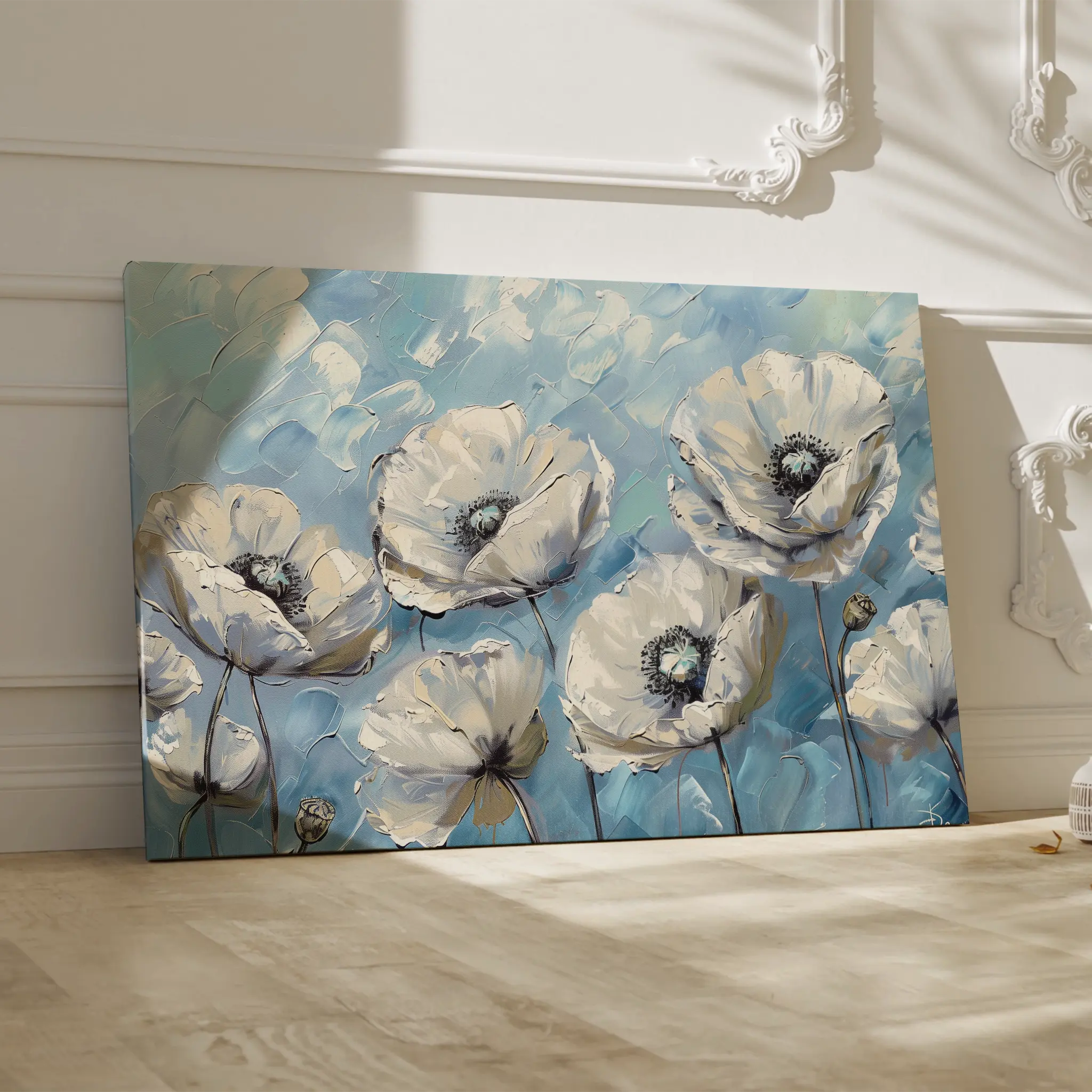 Floral Canvas Wall Art WAD550-F 90 x 60 cm / Stretched on hidden frame